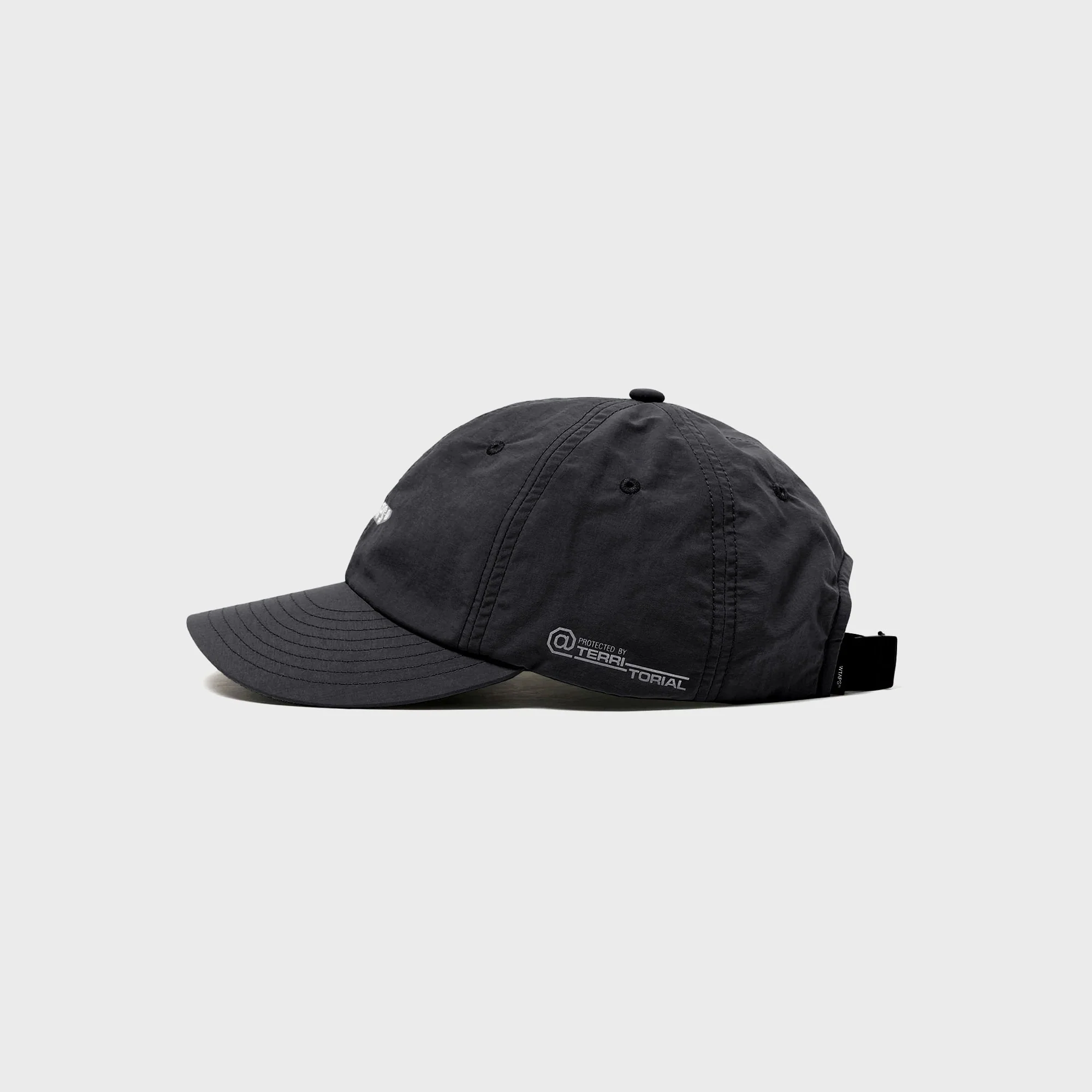 WTAPS T-6M 01 Nylon Tussah Pertex Cap - Black - Image 3