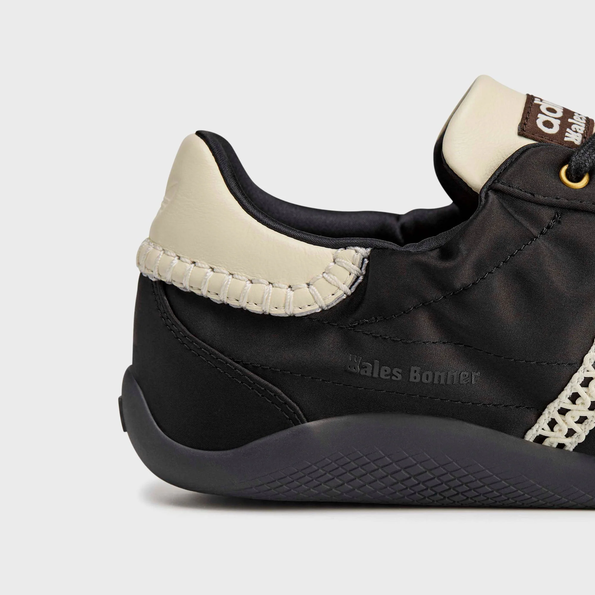 adidas x Wales Bonner Karintha Lo Satin - Core Black / Dark Brown / Cream White - Image 7