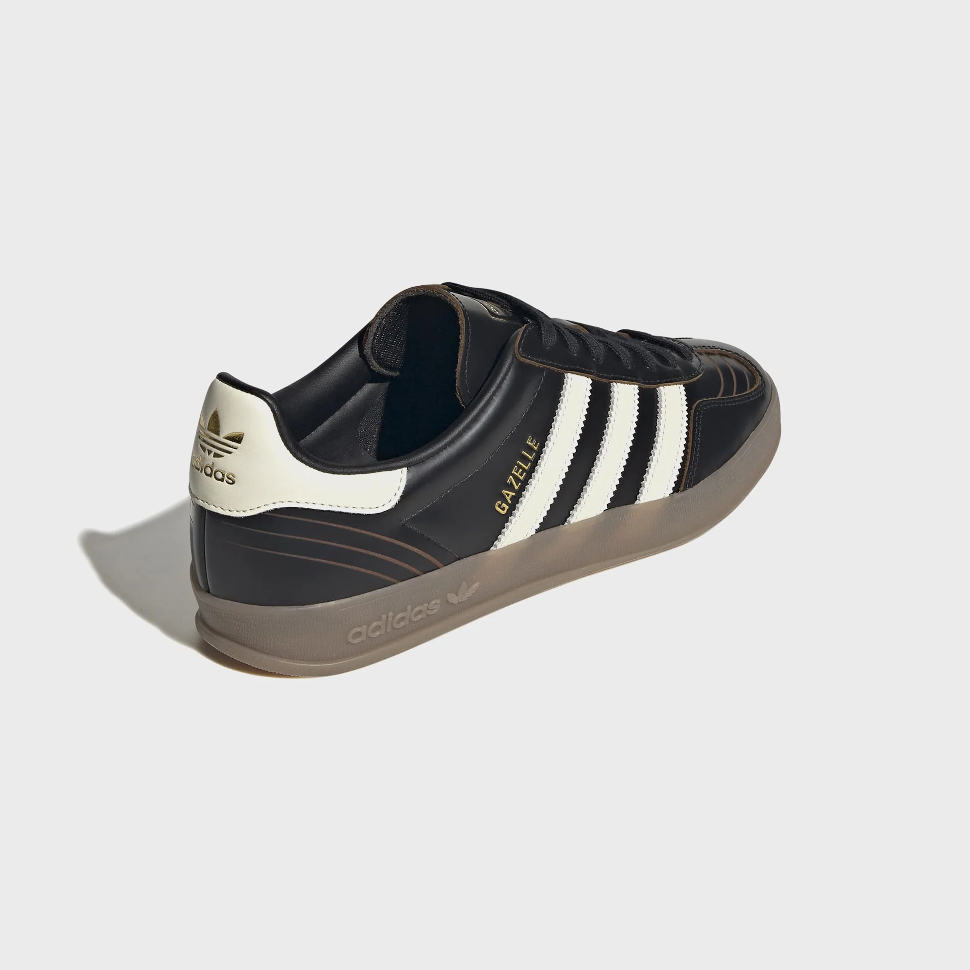 adidas Gazelle Indoor - Core Black / Cream White / Gum4 - Image 5