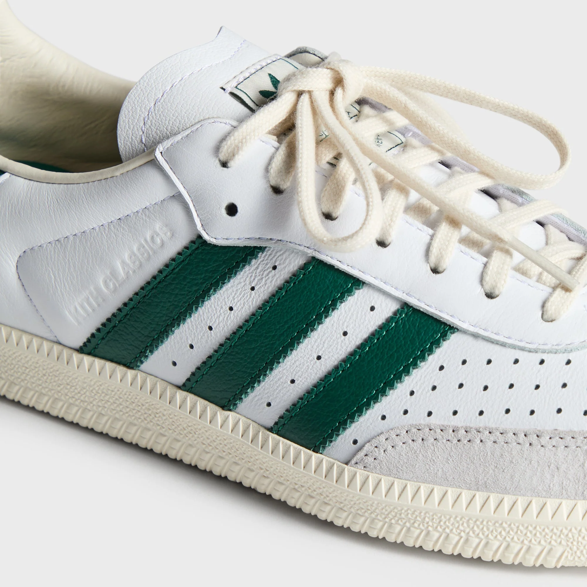 Kith Classics for adidas Originals Samba - White / Collegiate Green / Off White - Image 10
