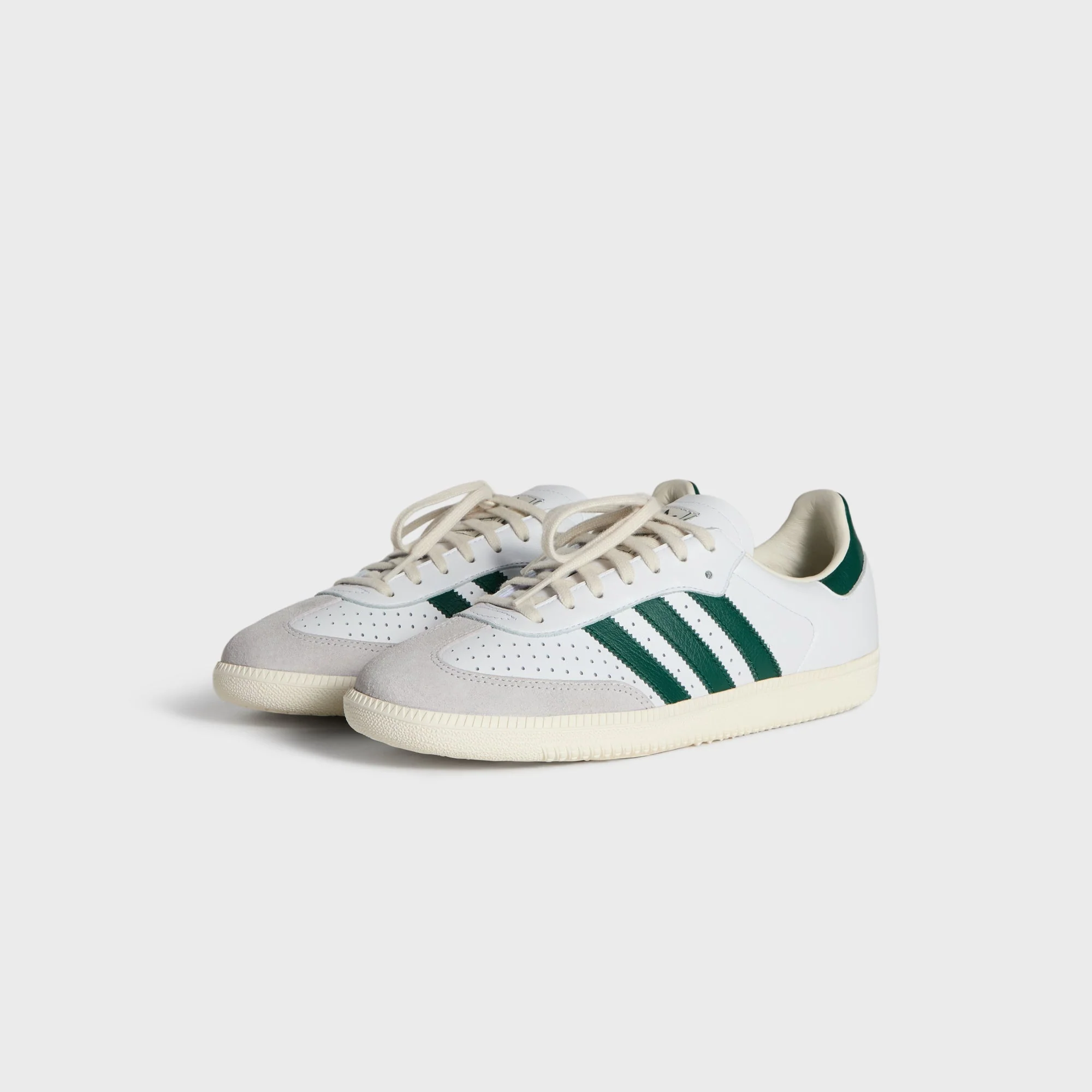 Kith Classics for adidas Originals Samba - White / Collegiate Green / Off White - Image 2