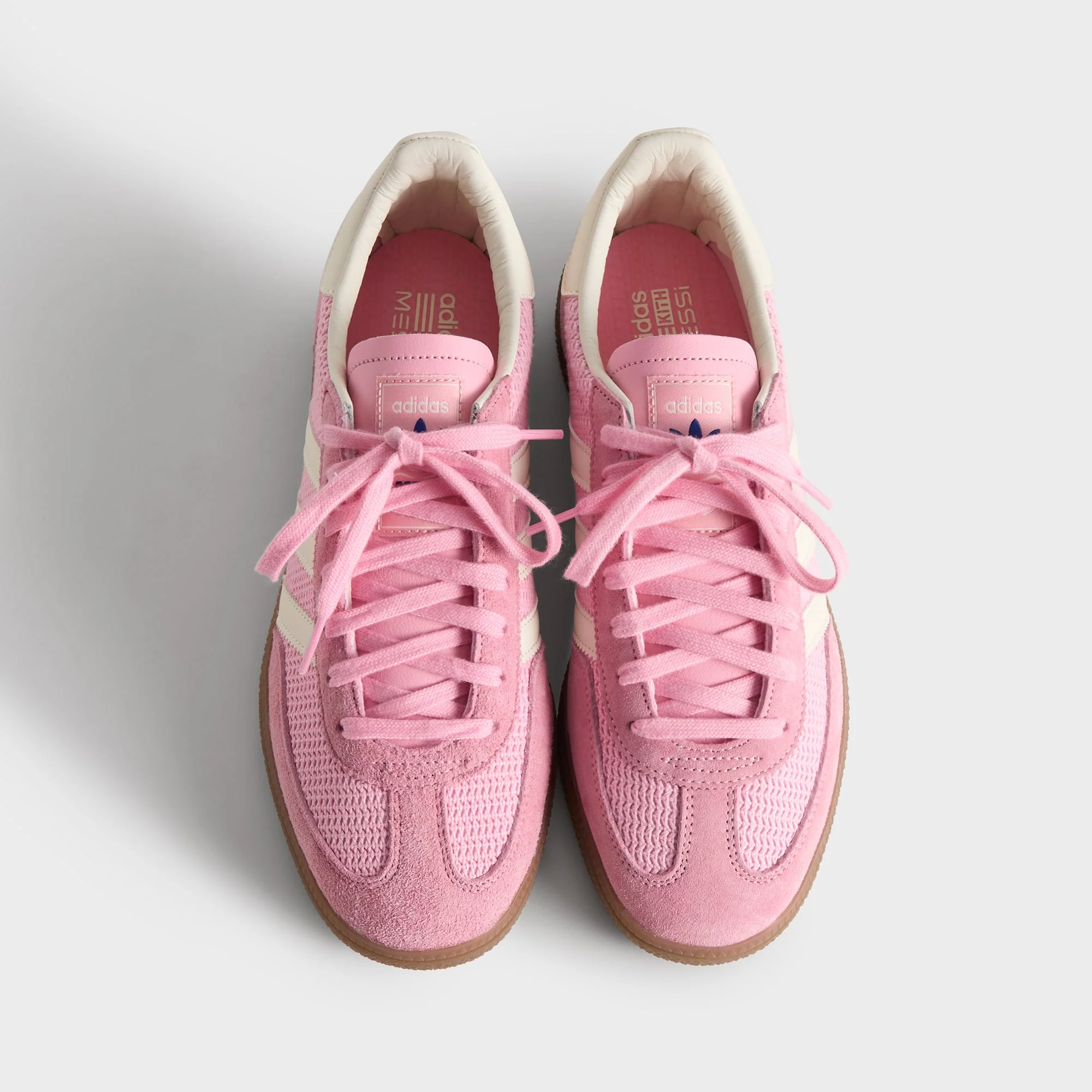 Kith & Messi for adidas Football Handball Spezial - Light Pink / Off White / Gum - Image 6