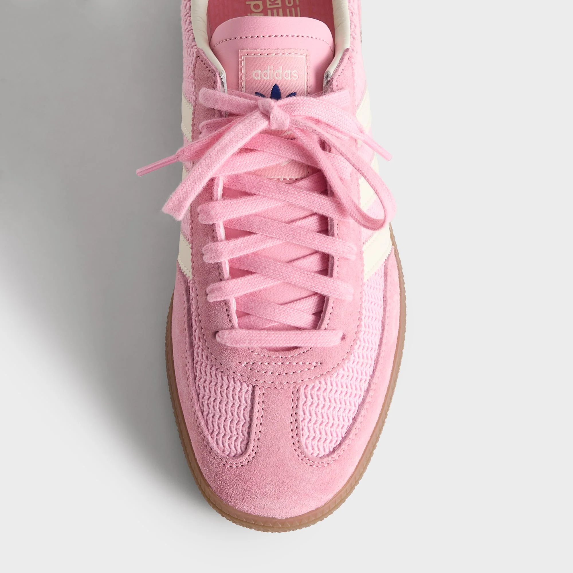 Kith & Messi for adidas Football Handball Spezial - Light Pink / Off White / Gum - Image 7