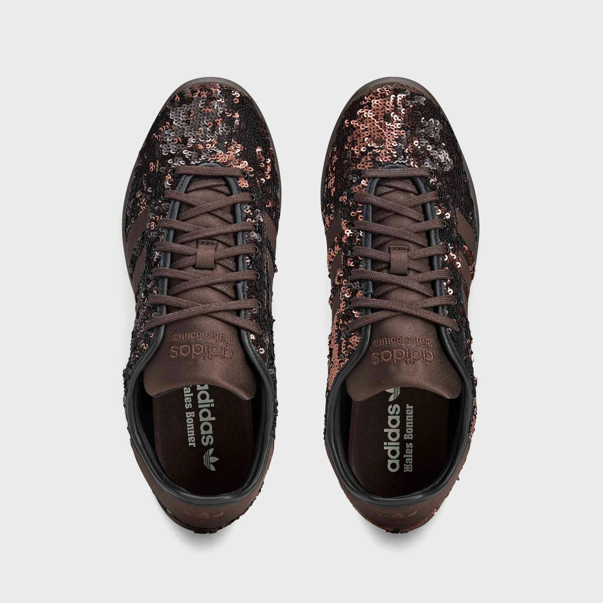 adidas x Wales Bonner Karintha Lo Sequin - Dark Brown / Core Black - Image 4