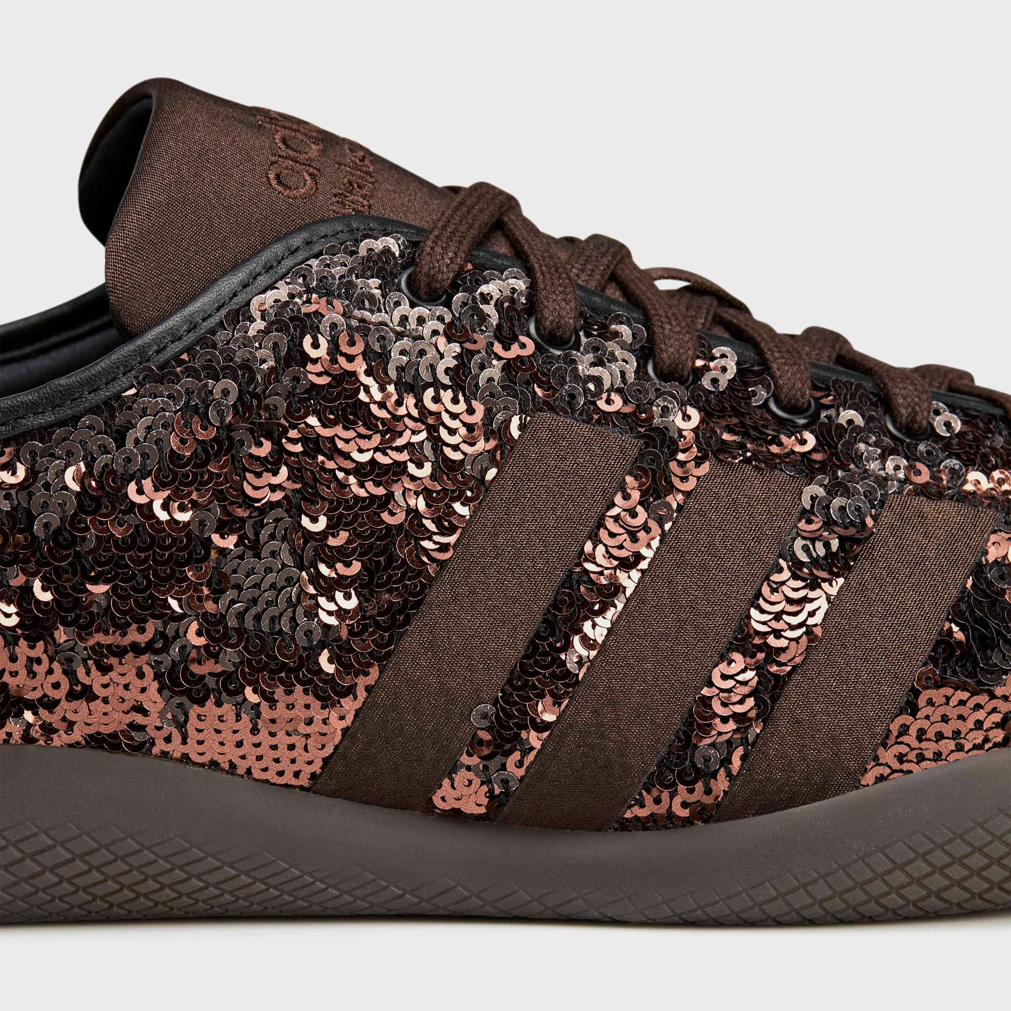 adidas x Wales Bonner Karintha Lo Sequin - Dark Brown / Core Black - Image 7