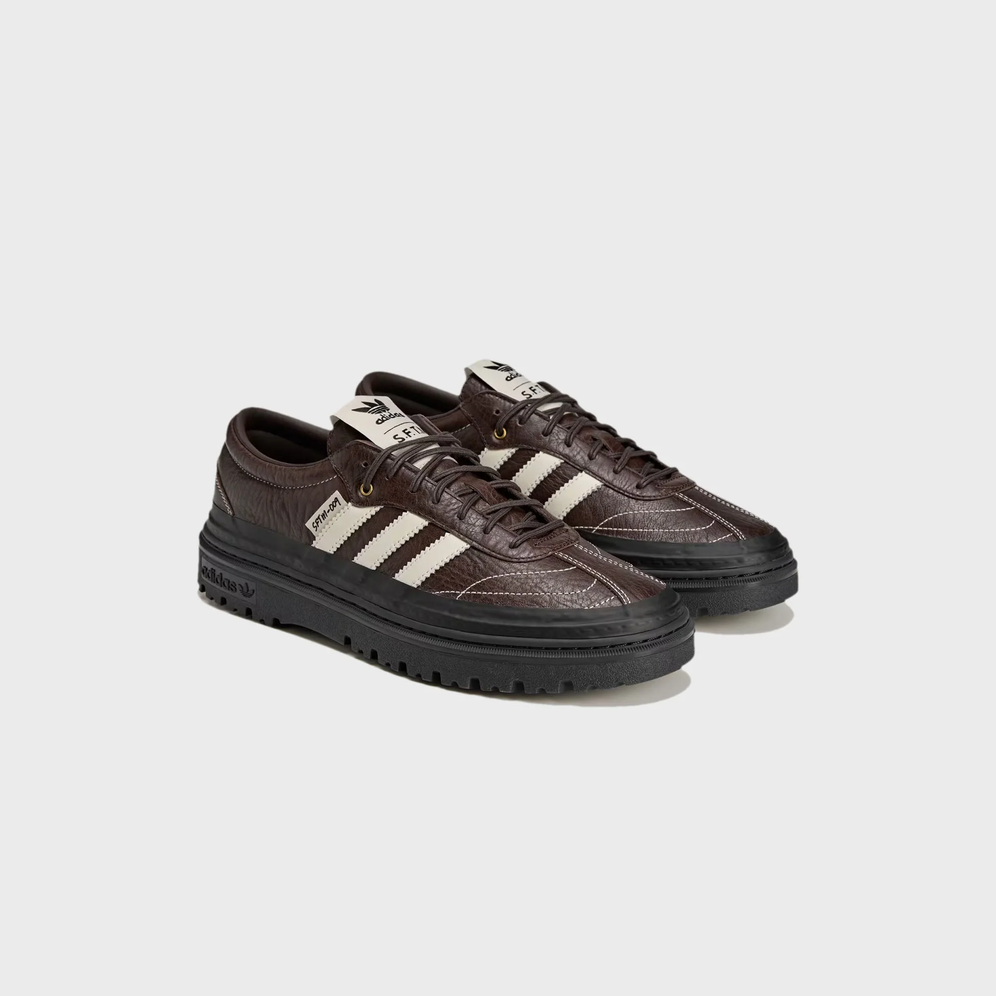 adidas x SFTM Samba LX Freizeit - Aura Coffee / Off White / Core Black - Image 2