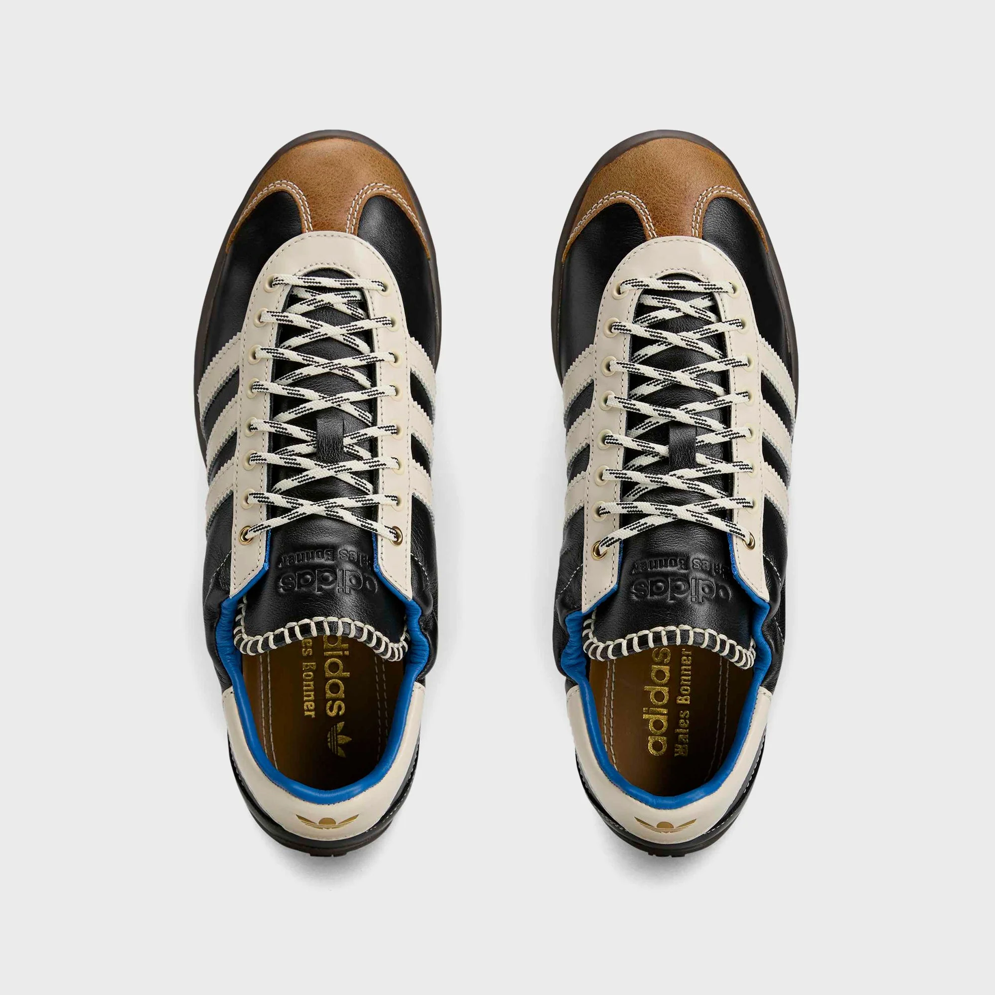 adidas x Wales Bonner Karintha OG - Core Black / Wonder White / Lush Blue - Image 3