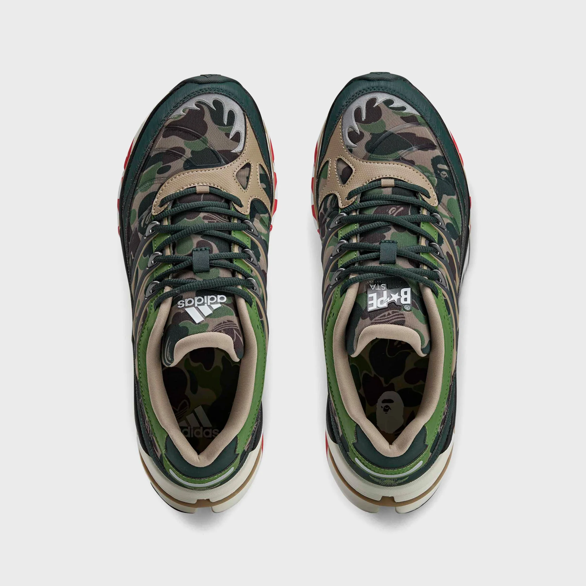 adidas x BAPE Adistar HRMY - Hemp / Iron Metallic / Off White - Image 4