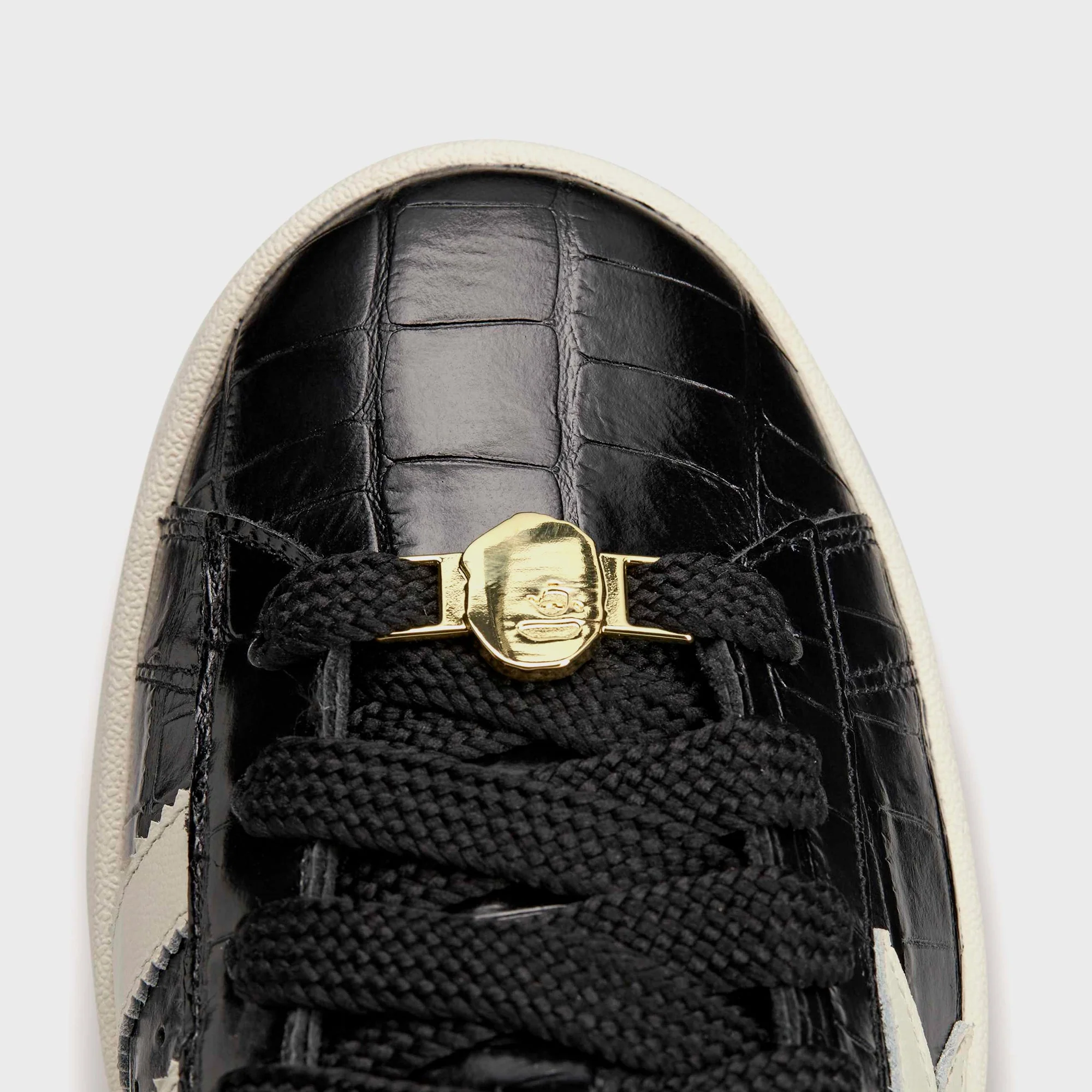 adidas x BAPE Campus 00S - Core Black / Off White / Gold Metallic - Image 6