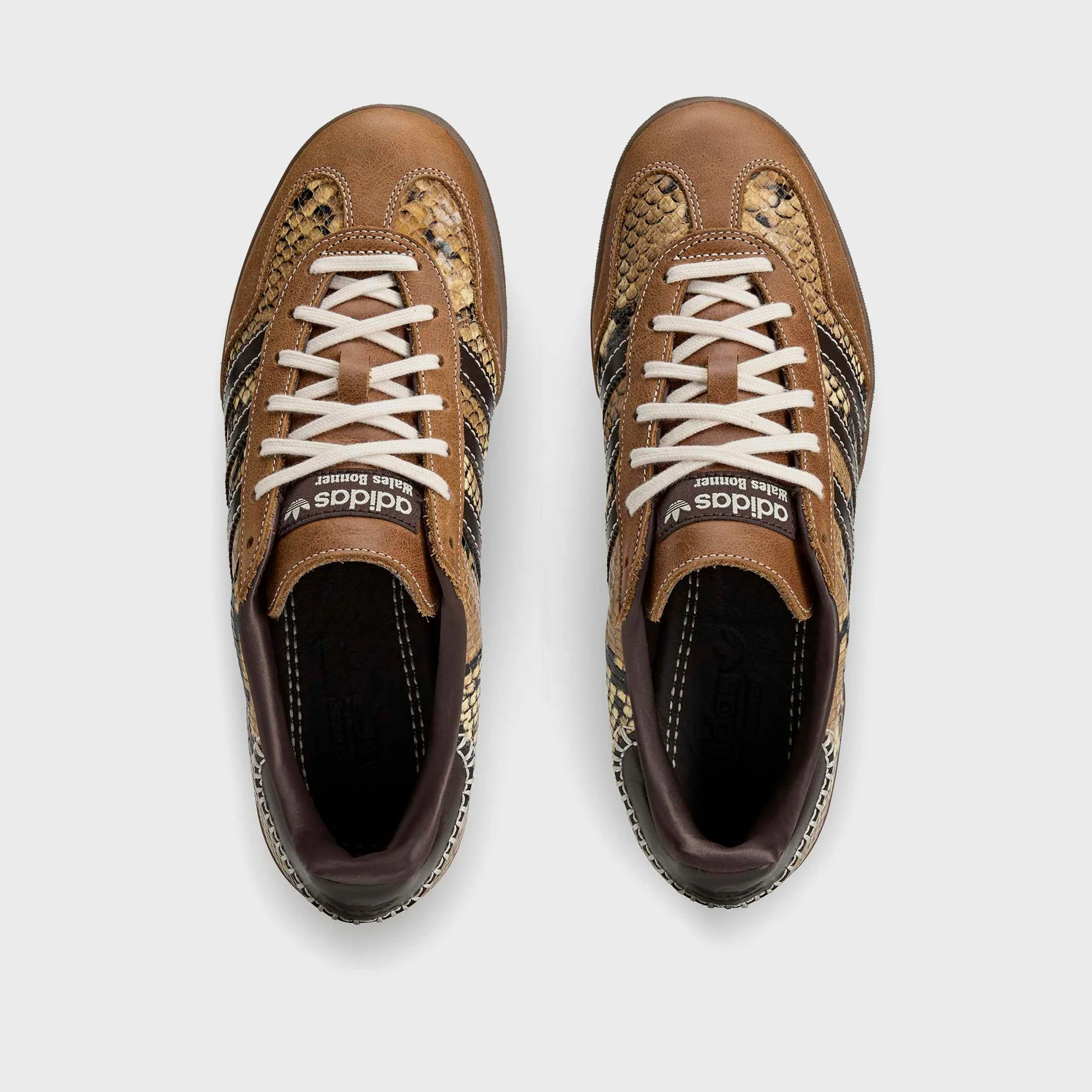 adidas x Wales Bonner Gazelle Snake - Dust Rust / Wonder White / Collegiate Burgundy - Image 4