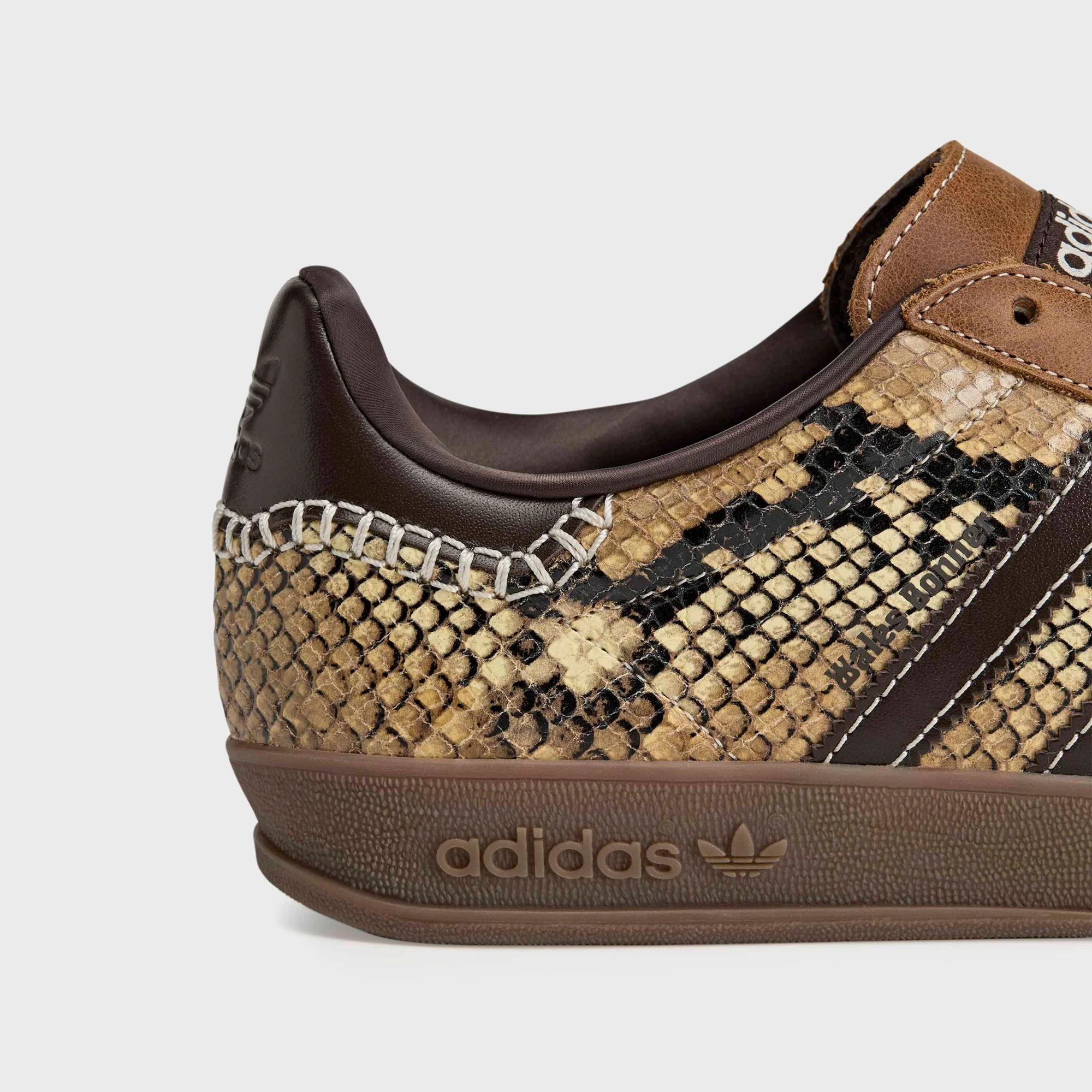 adidas x Wales Bonner Gazelle Snake - Dust Rust / Wonder White / Collegiate Burgundy - Image 7