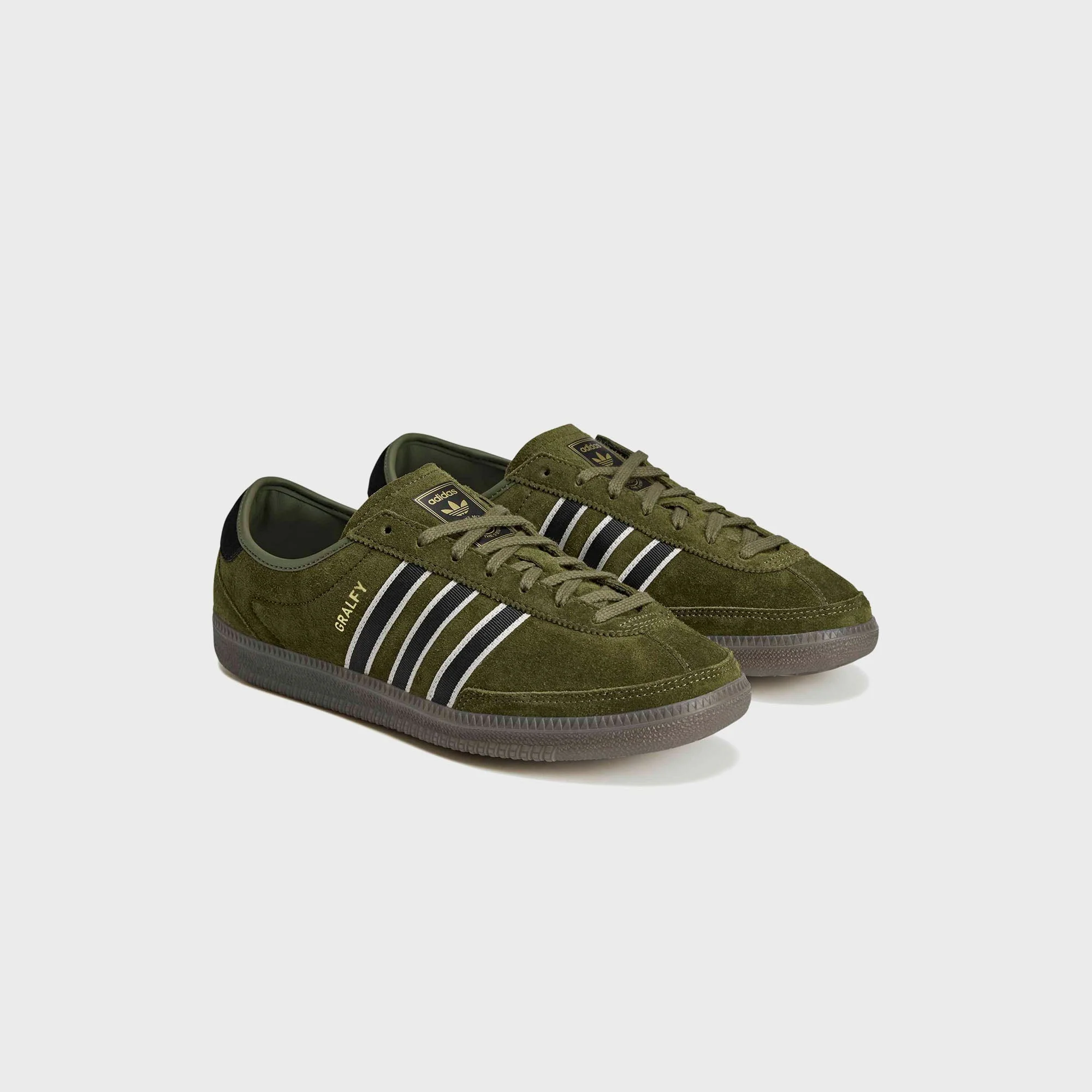 adidas Gralfy SPZL - Chalk White / Aurora Ivy / Gum - Image 2