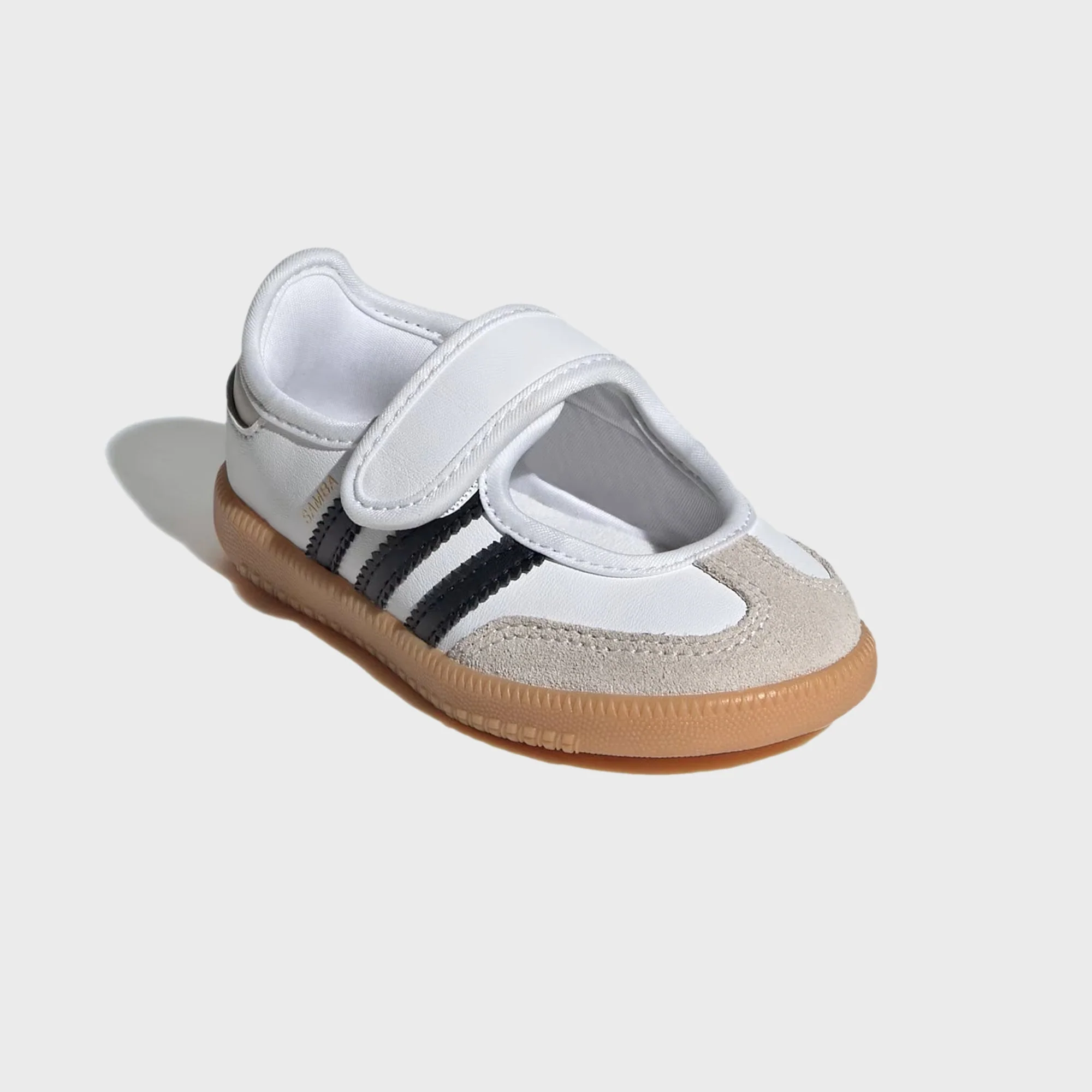adidas TD Samba Jane - White / Core Black / Gum - Image 2