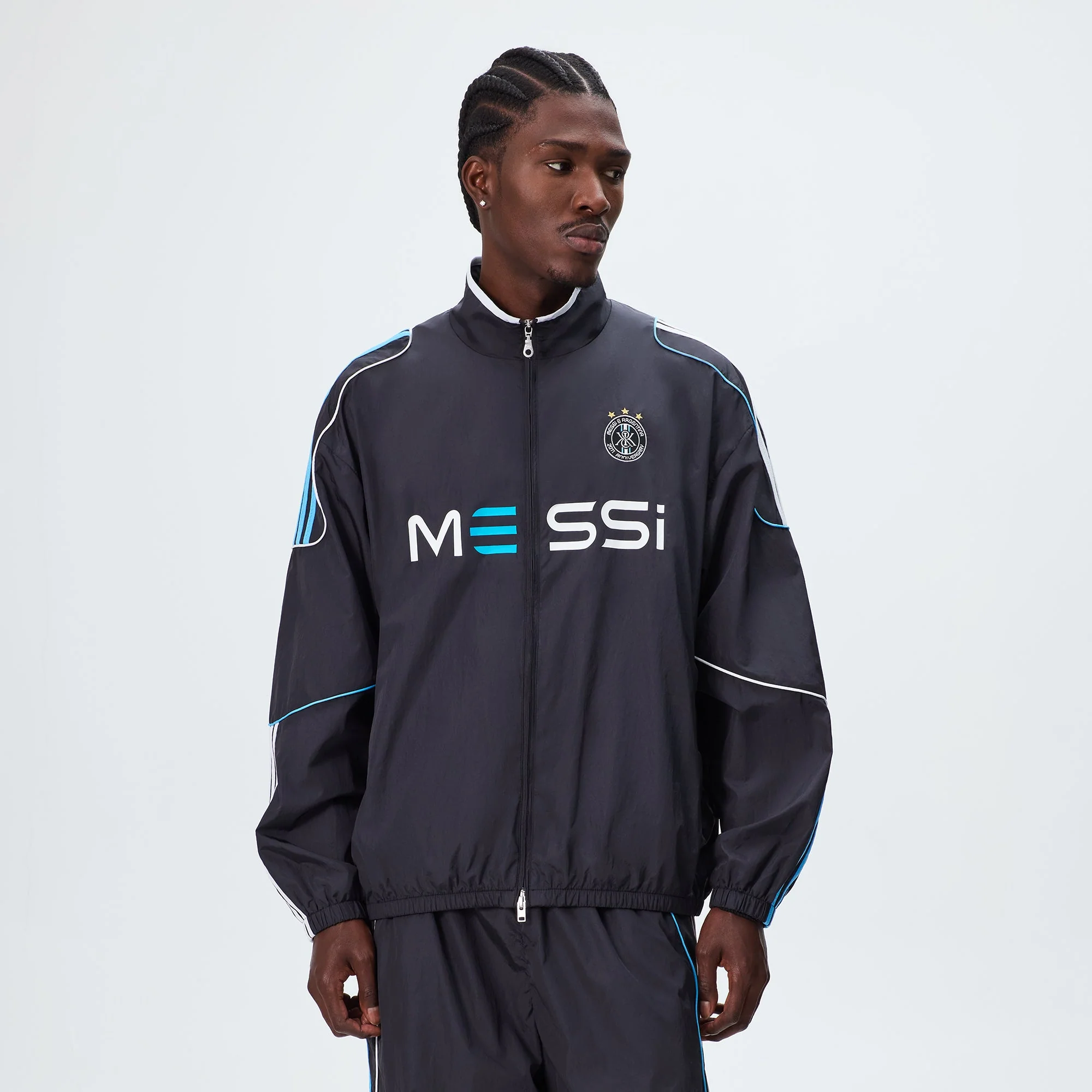 Kith & Messi for adidas Football Nylon Track Jacket - Black - Image 2