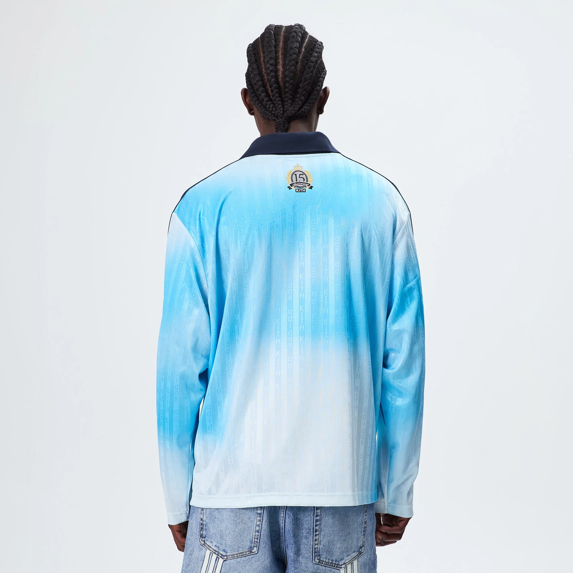 Kith & Messi for adidas Football Blue Goalkeeper Long Sleeve Tee - Blue - Image 3