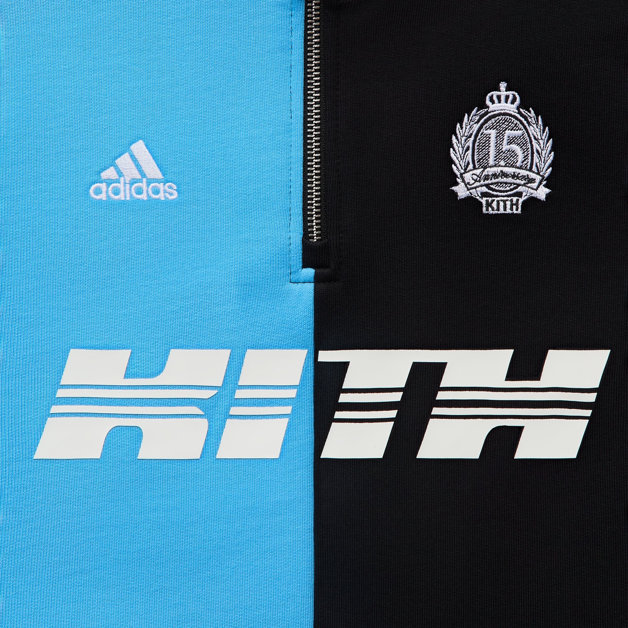 Kith & Messi for adidas Football Fleece Quarter Zip - Night Navy - Image 5