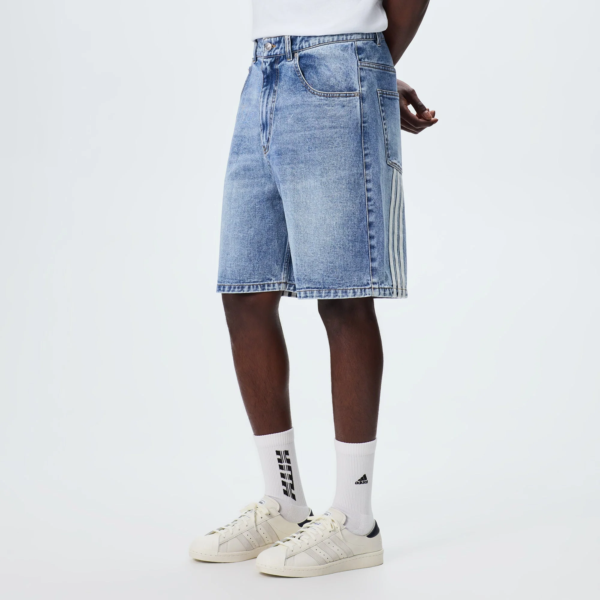 Kith & Messi for adidas Football Denim Short - Aurora / Ink - Image 2