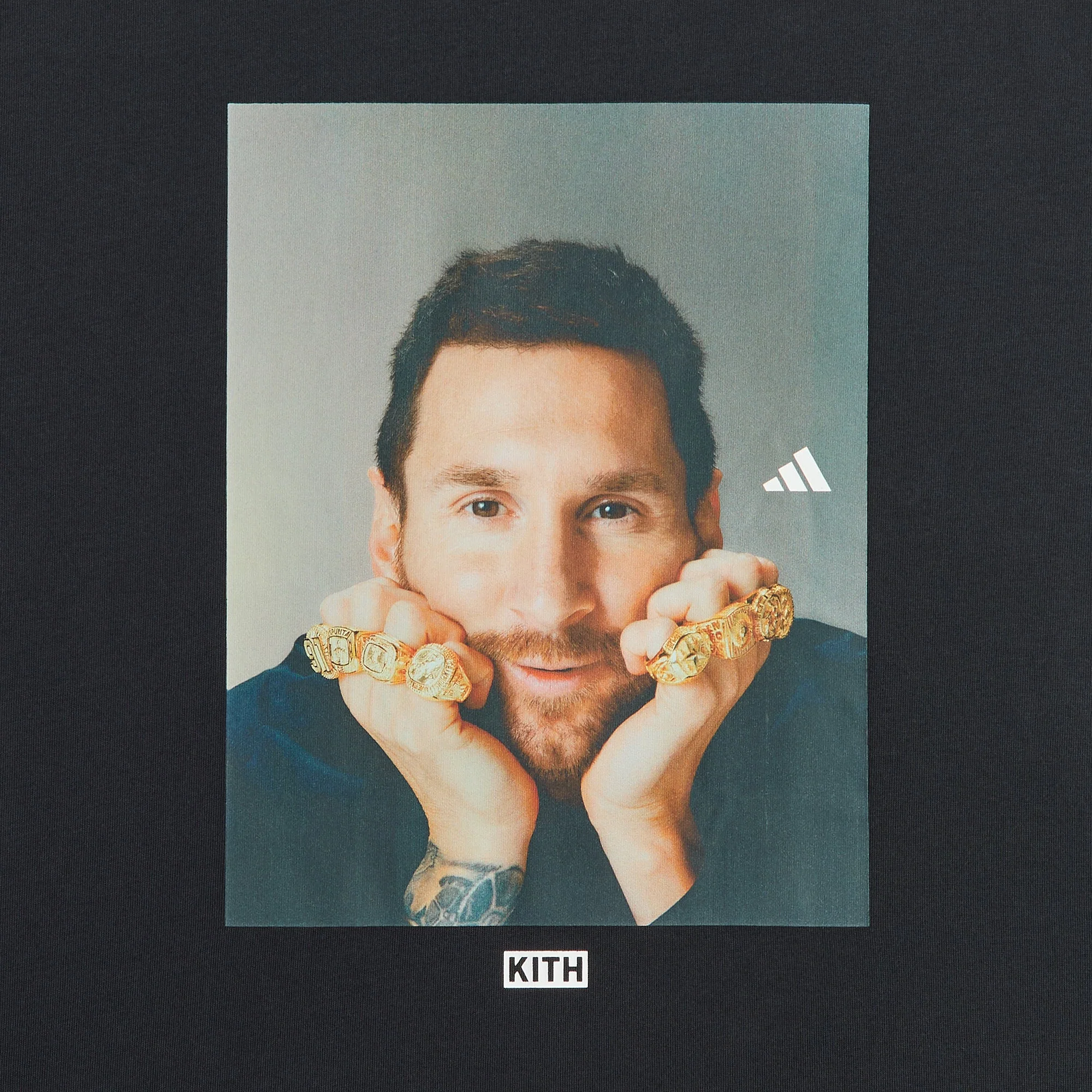 Kith & Messi for adidas Football Graphic Tee - Black - Image 3