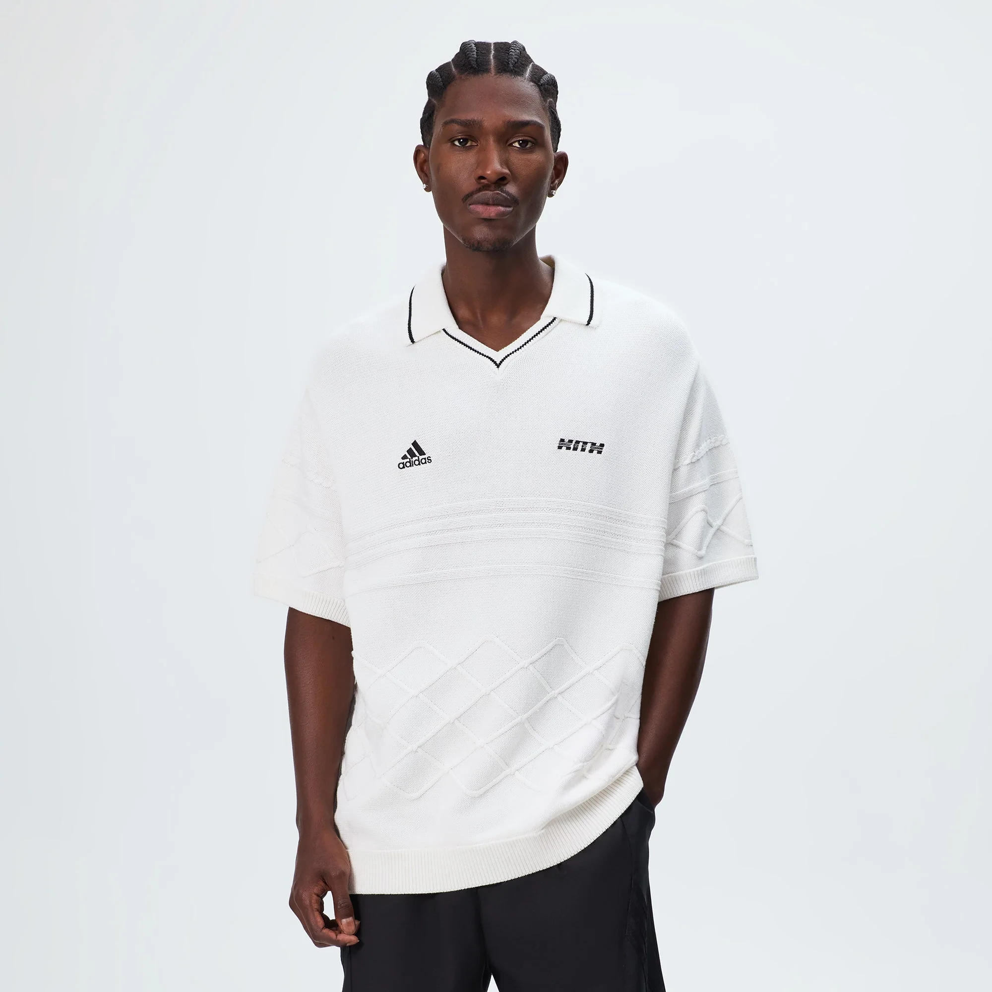 Kith & Messi for adidas Football Knit Polo - White - Image 2