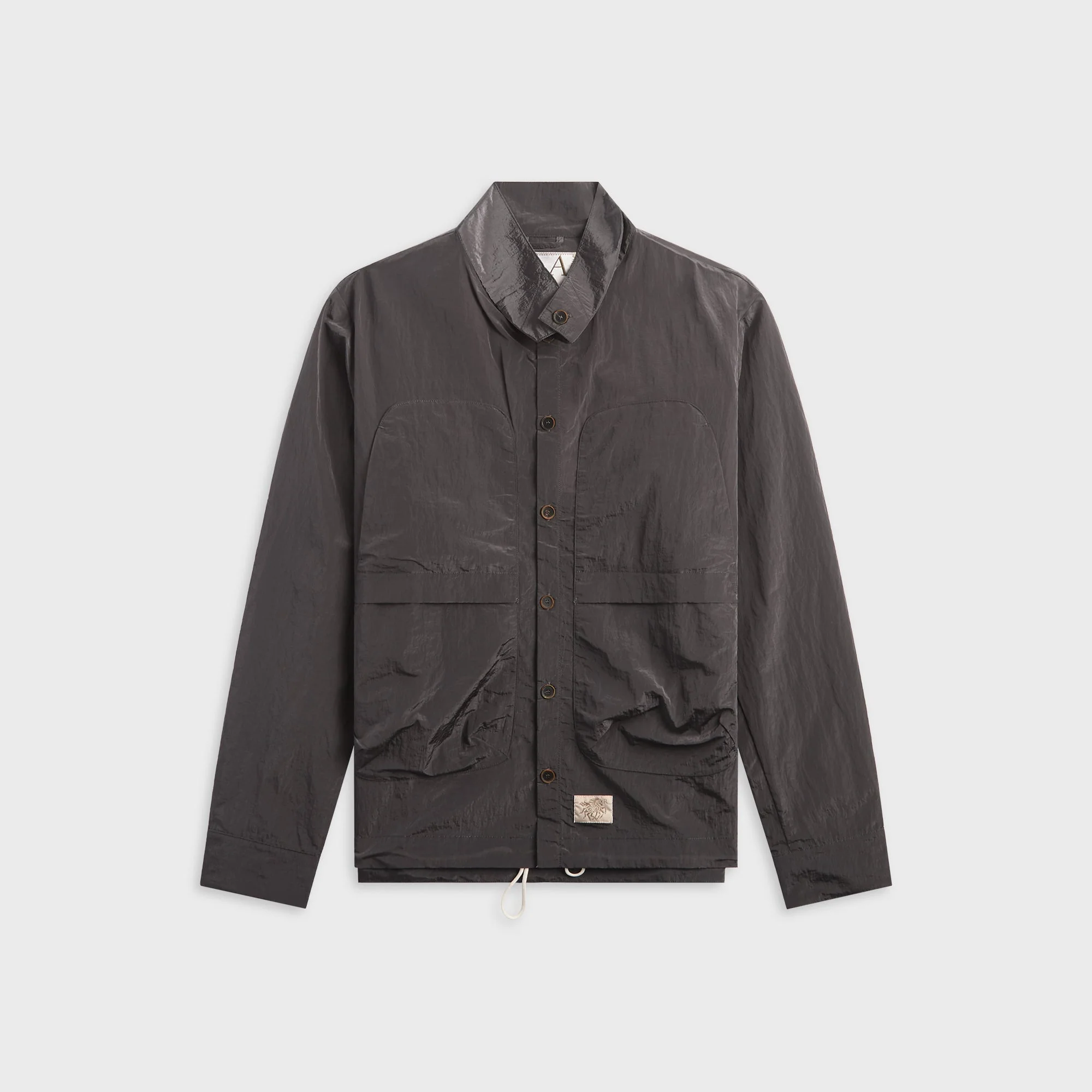Ranra Epitome Shiny Nylon Overshirt - Peat