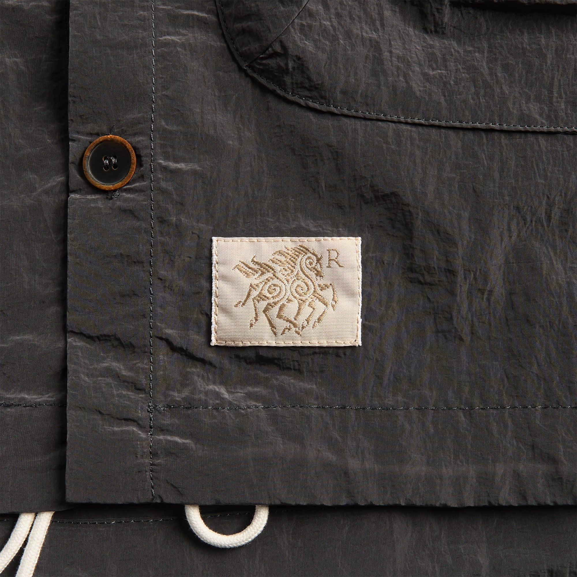 Ranra Epitome Shiny Nylon Overshirt - Peat - Image 3