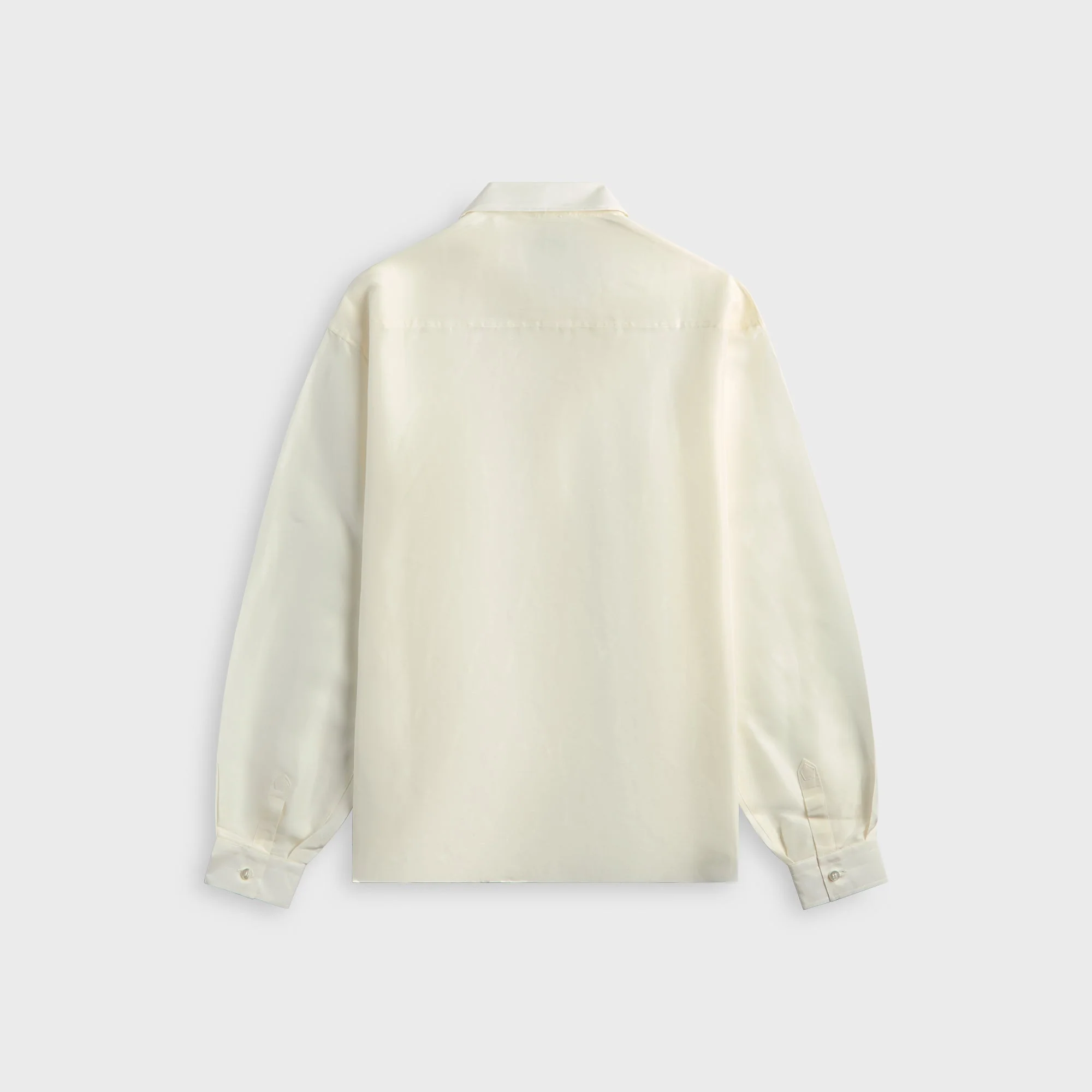 Ranra Field Silk Linen Long Sleeve Shirt - Ivory - Image 2