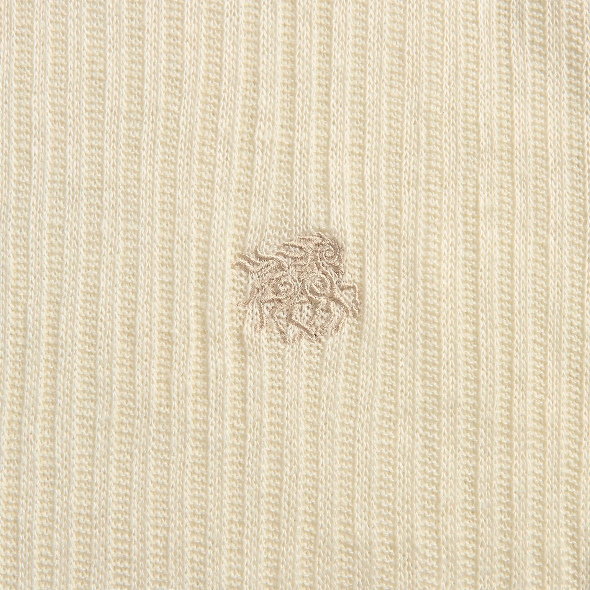 Ranra Caldera Rib Linen Short Sleeve Tee - Pristine - Image 3