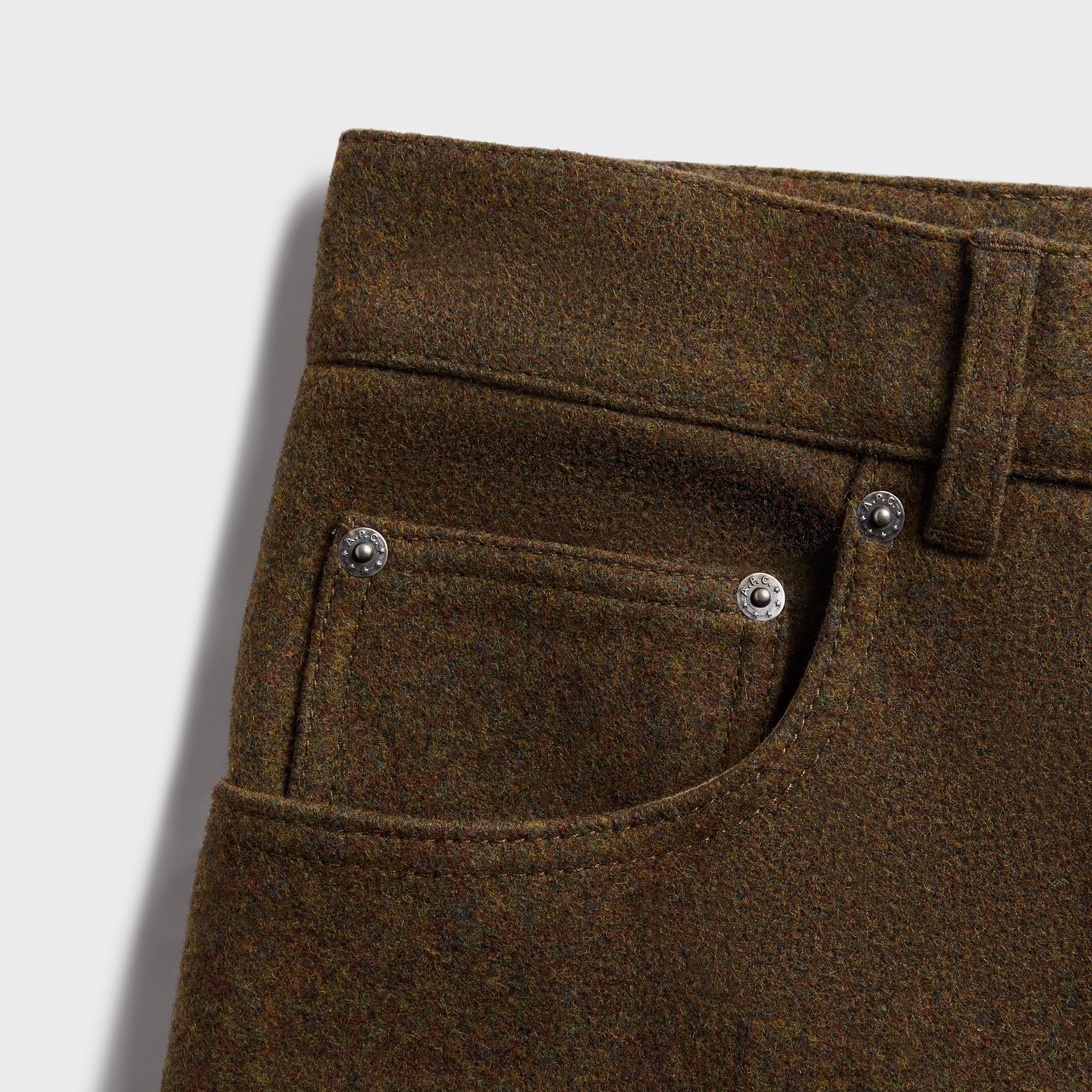 A.P.C. Jean Clyde Jeans - Heather Green - Image 3