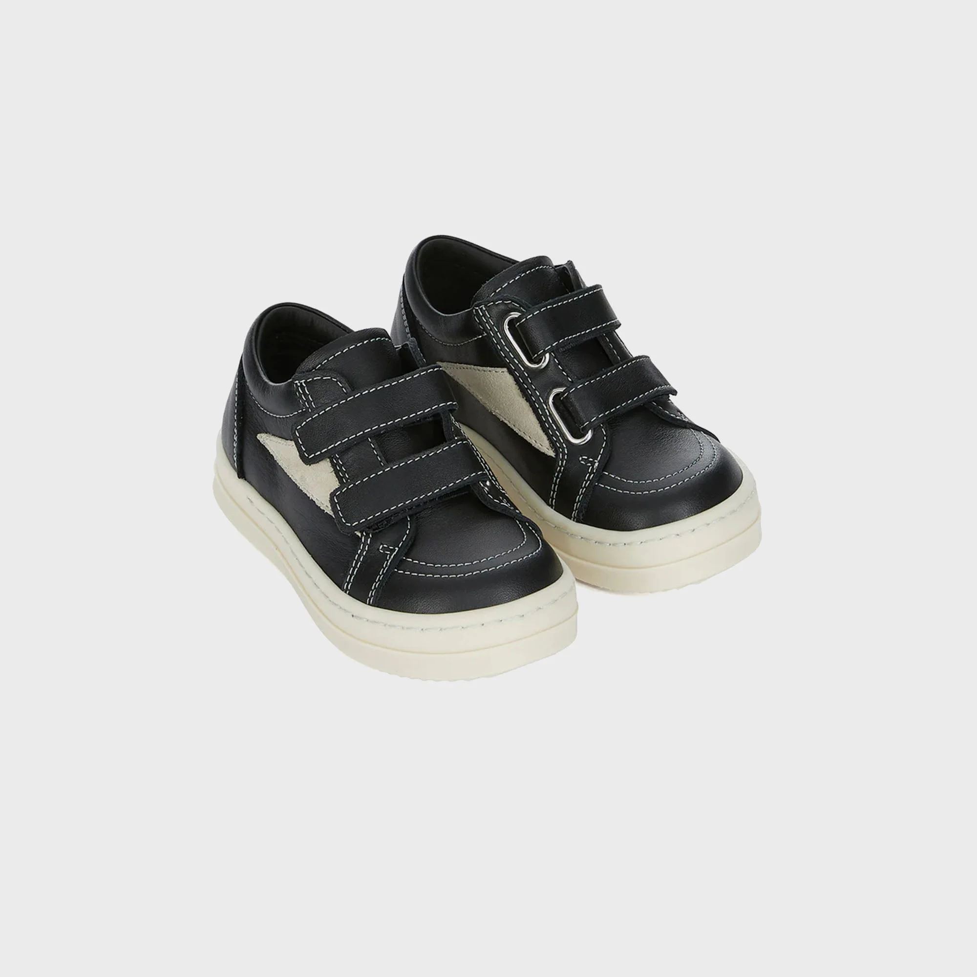 Rick Owens Baby Vintage Sneaks - Black / Milk - Image 2