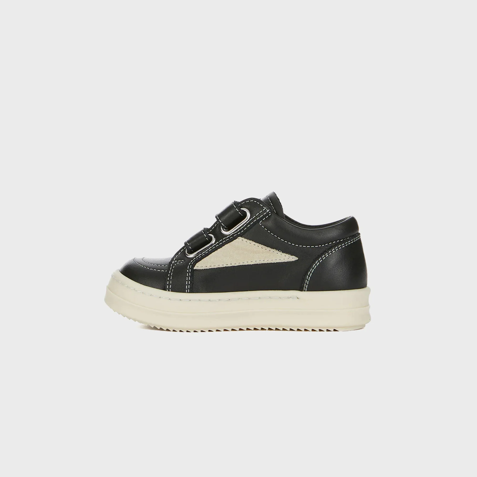 Rick Owens Baby Vintage Sneaks - Black / Milk - Image 5