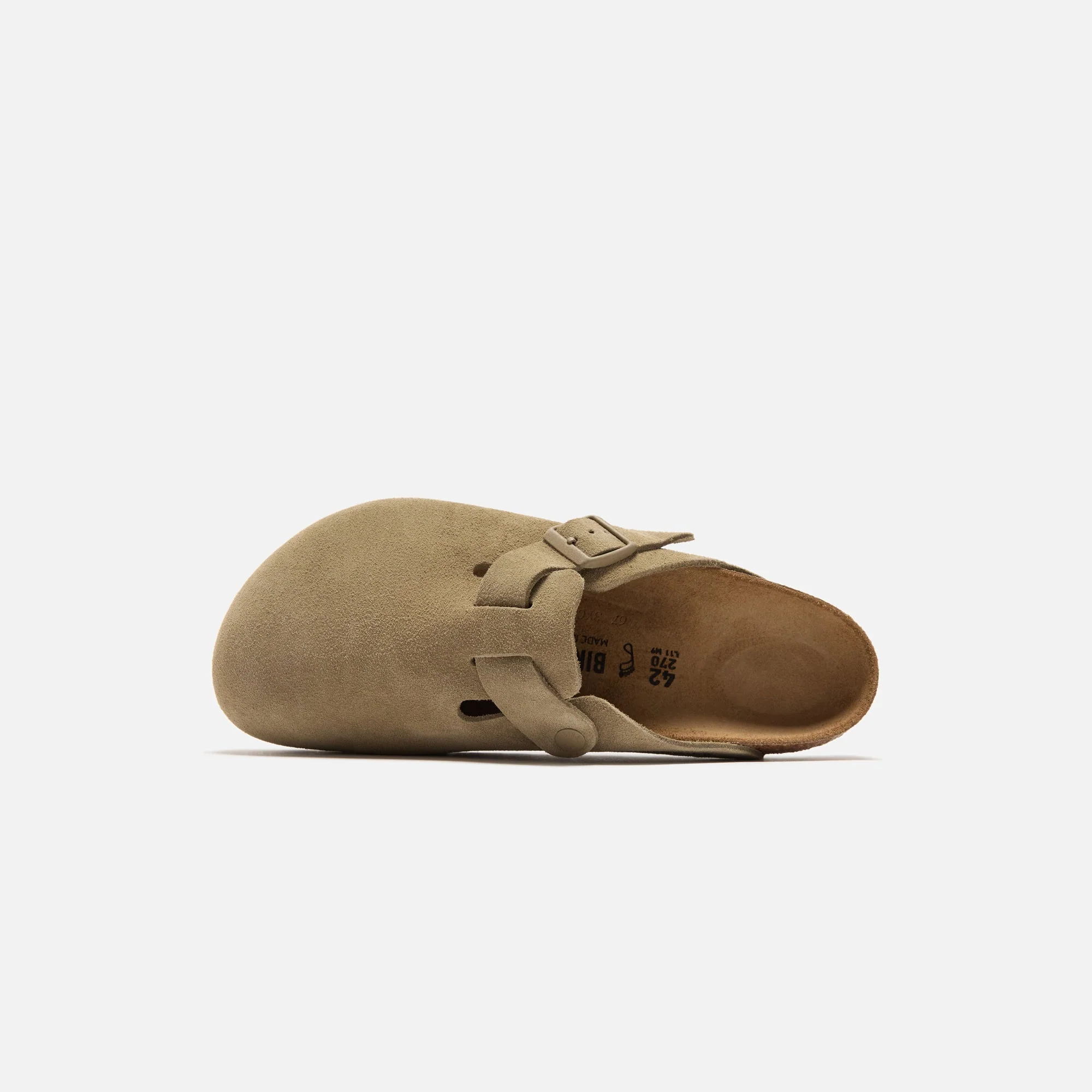 Birkenstock Boston Suede - Faded Khaki - Image 5