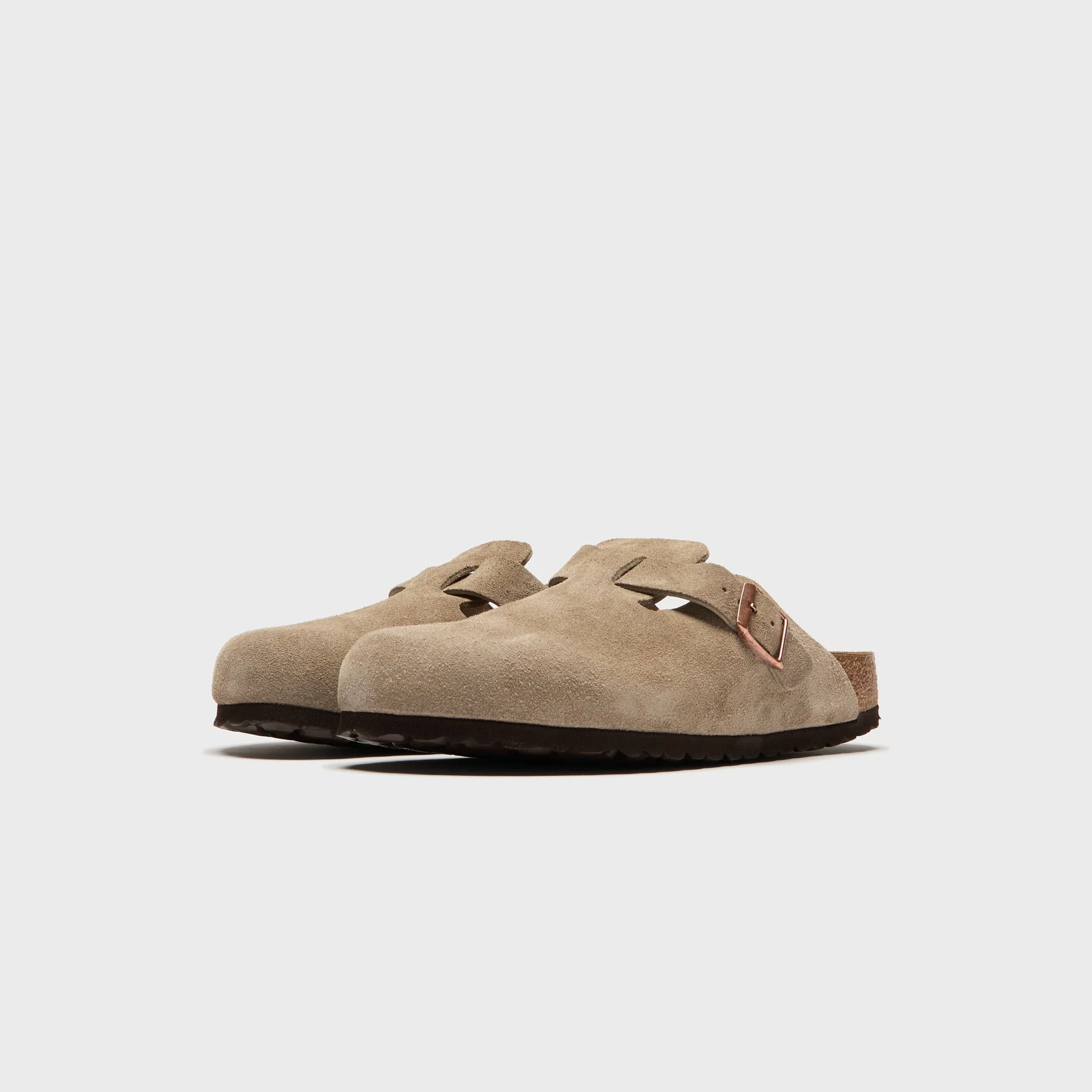 Birkenstock WMNS Boston Soft Footbed Suede - Taupe - Image 2
