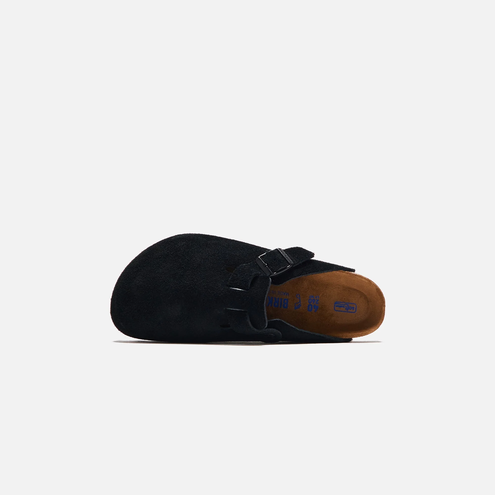 Birkenstock WMNS Boston Soft Footbed Suede - Black - Image 5