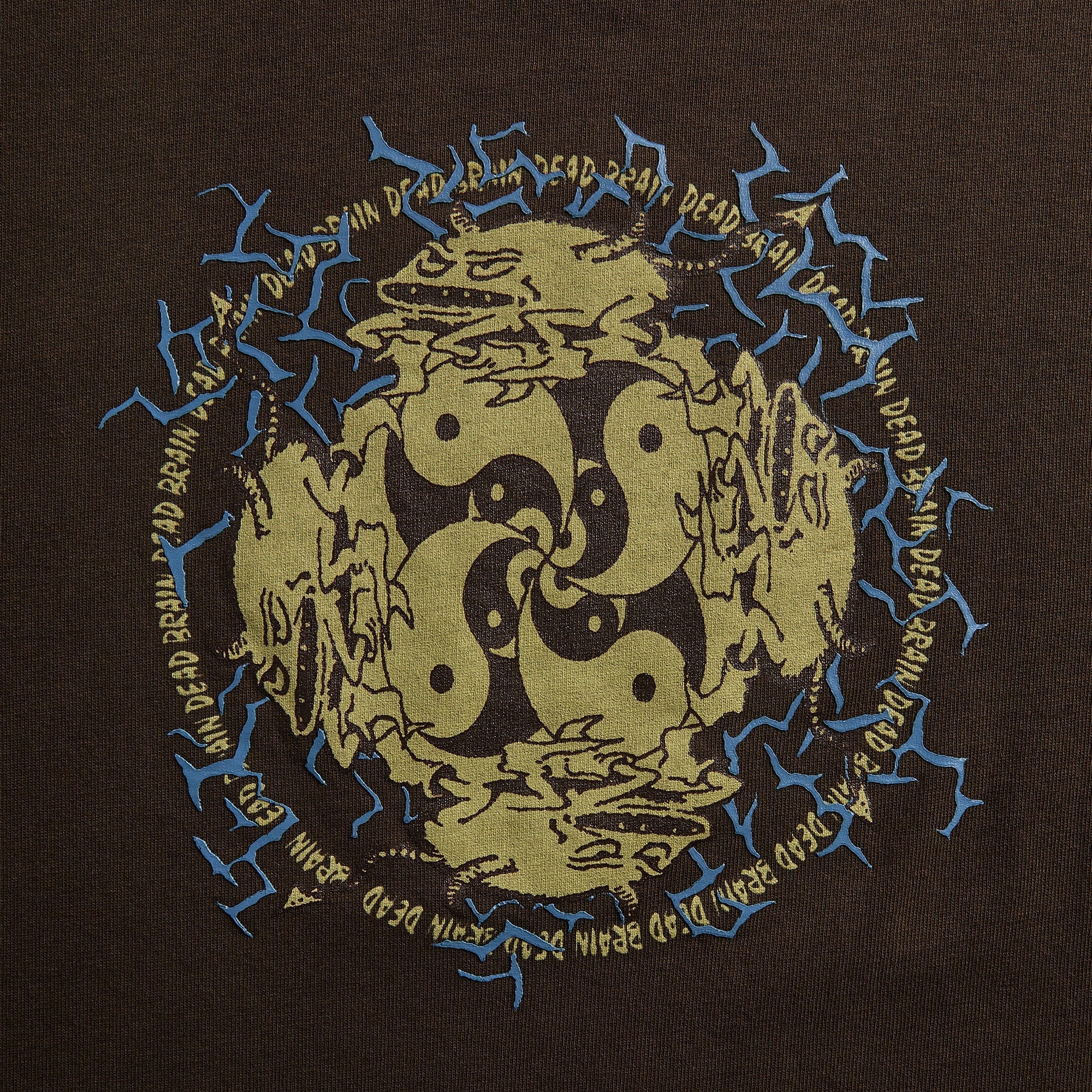 Brain Dead Ying Yang Run Tee - Brown - Image 3