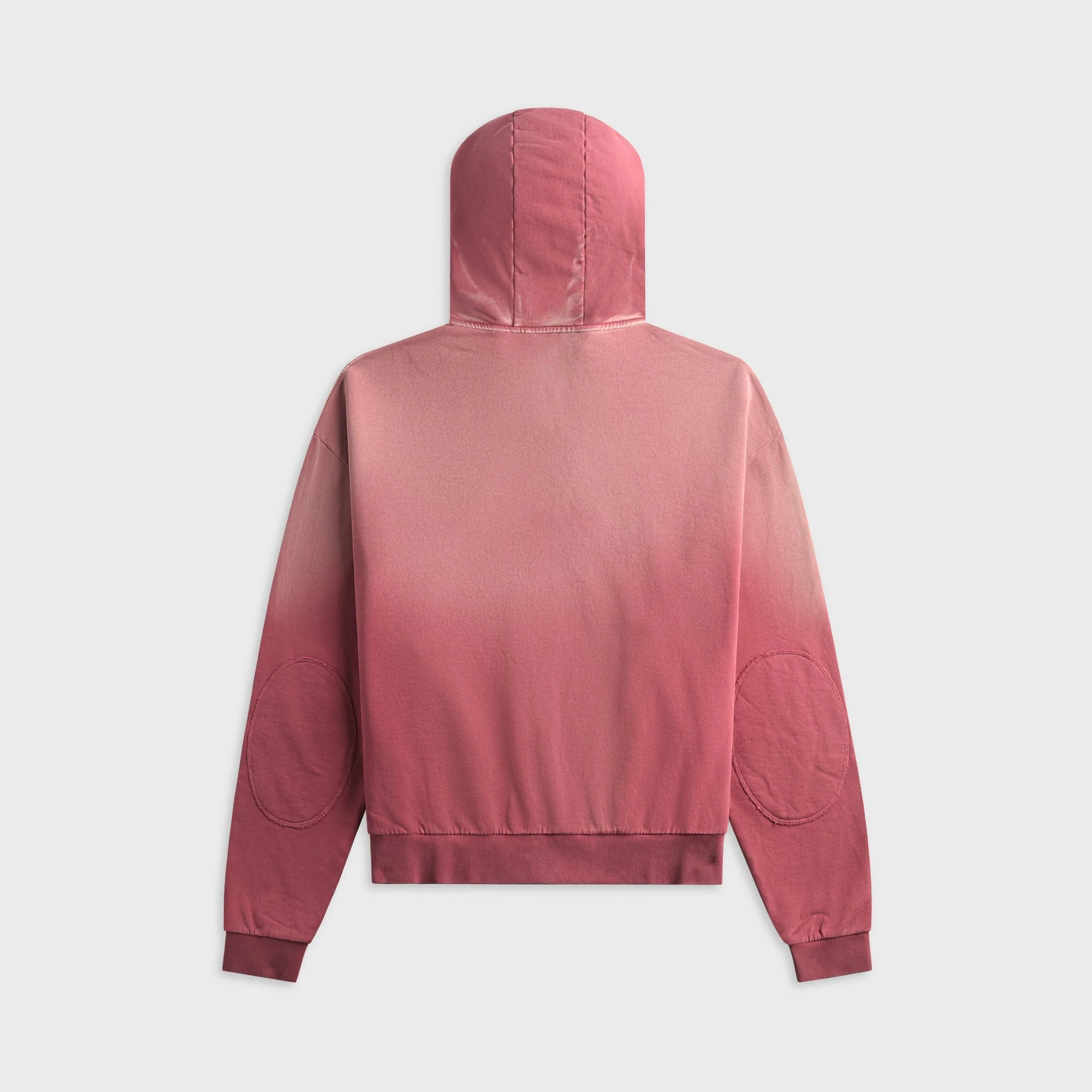 Brain Dead Padded Elbow Zip-Up Hoodie - Brick - Image 2