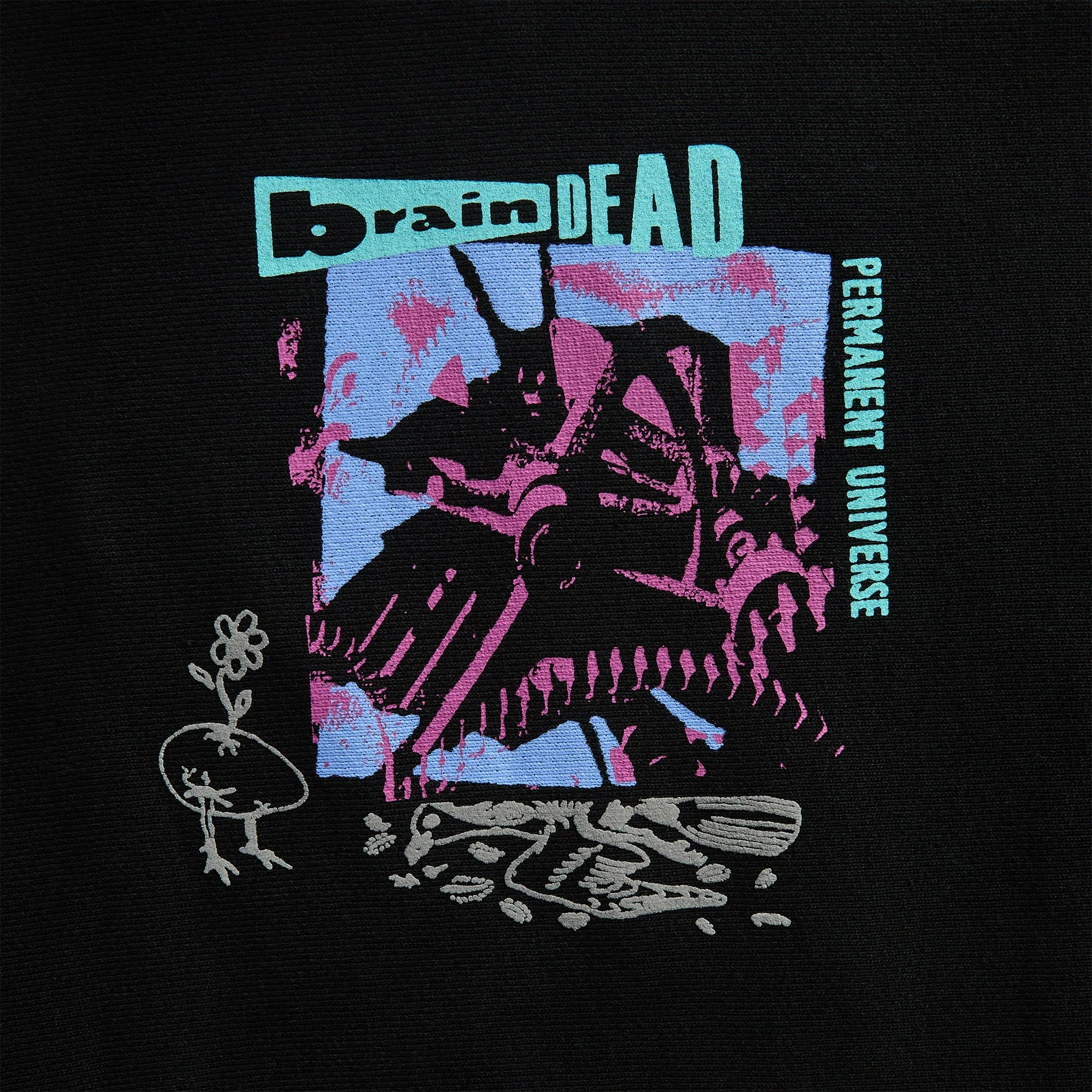 Brain Dead Permanent Universe Hoodie - Black - Image 3