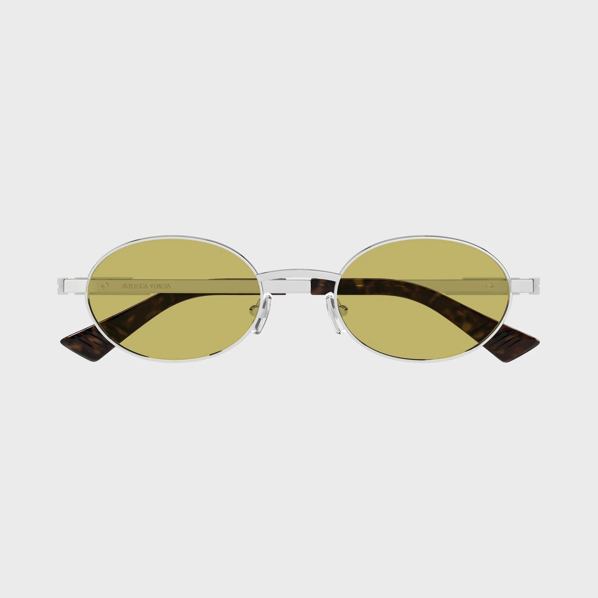 Bottega Veneta BV1470S Classic Oval Sunglasses - Gold / Brown - Image 2