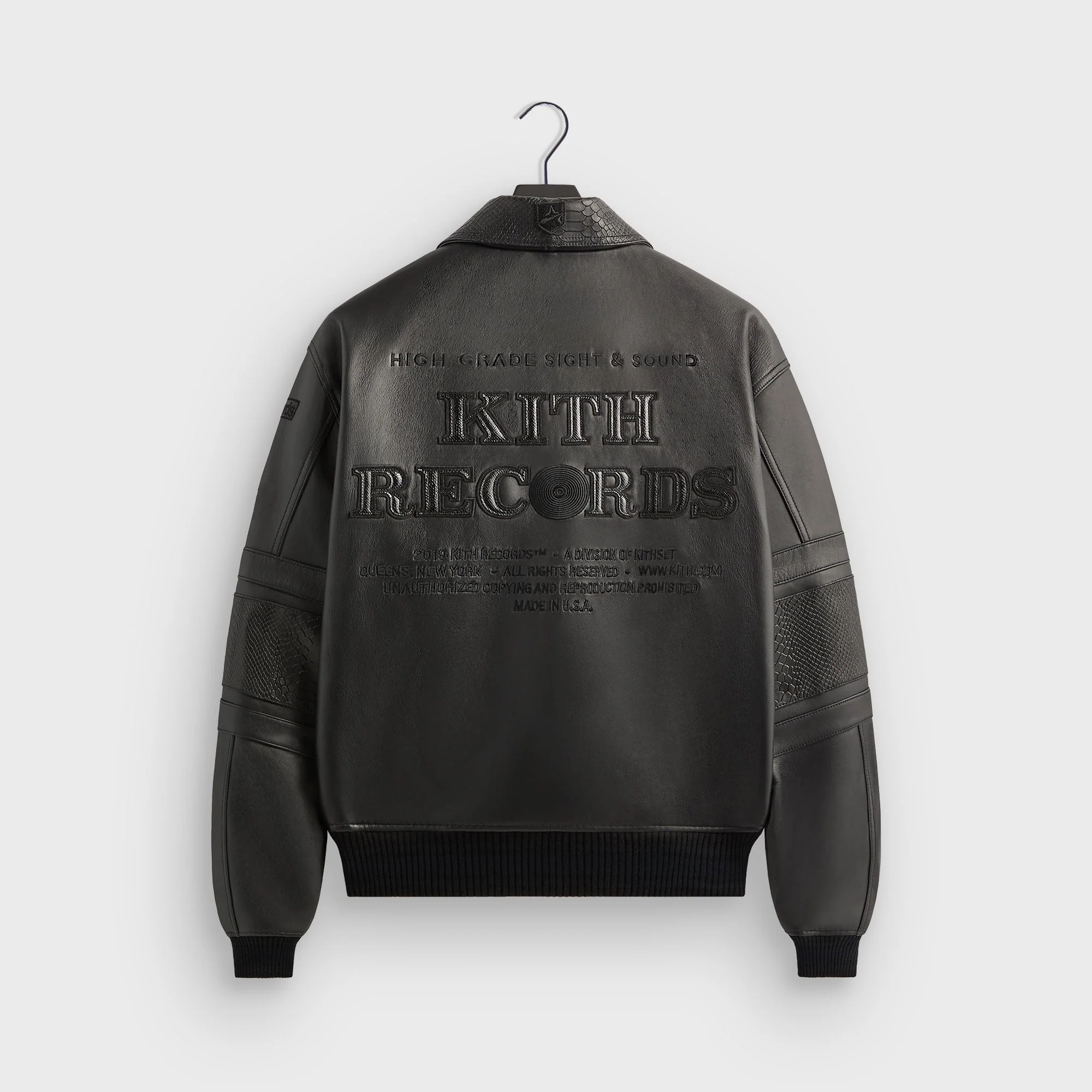 Kith Records for AVIREX Legend Bomber Jacket - Black - Image 2