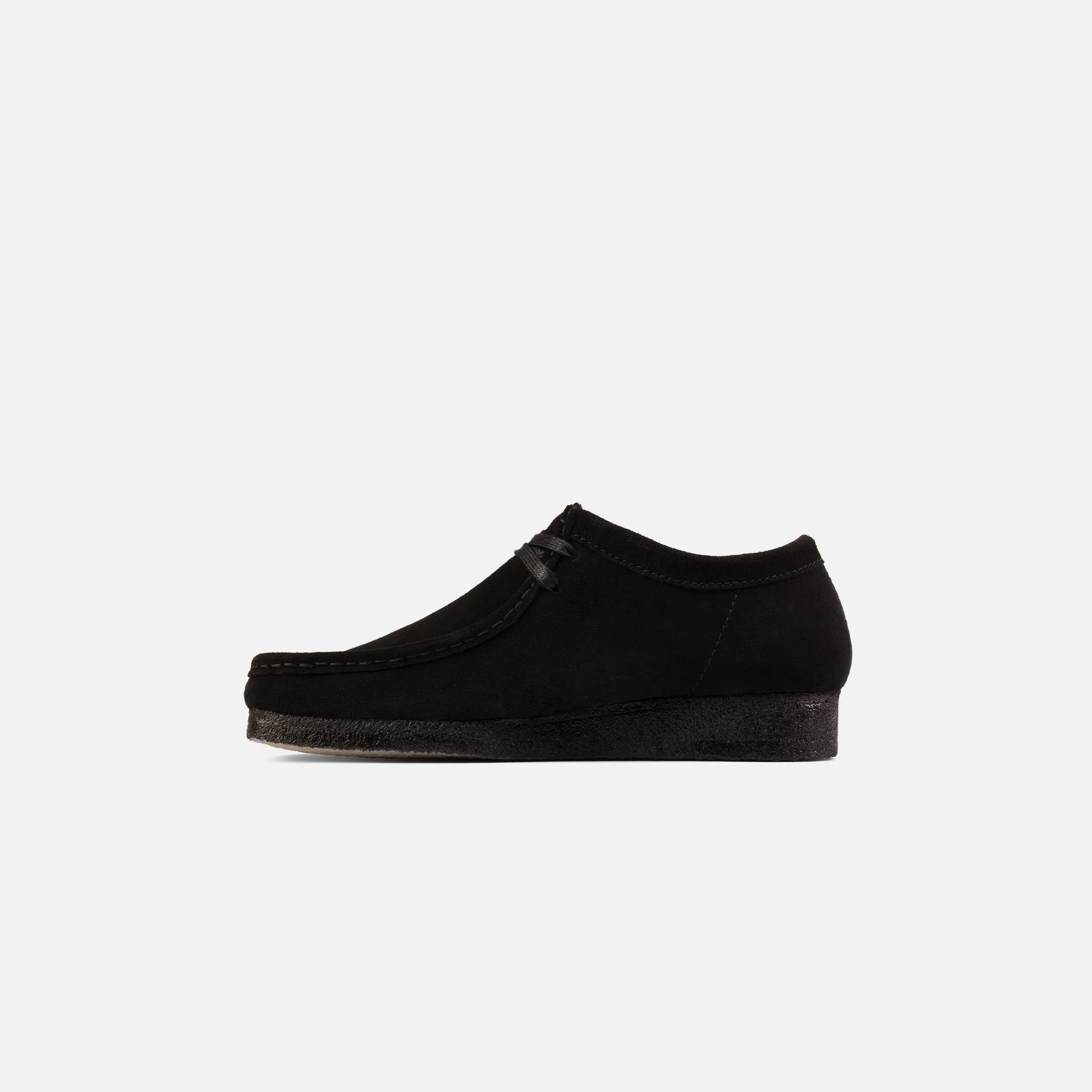 Clarks WMNS Wallabee Low - Black Suede - Image 2