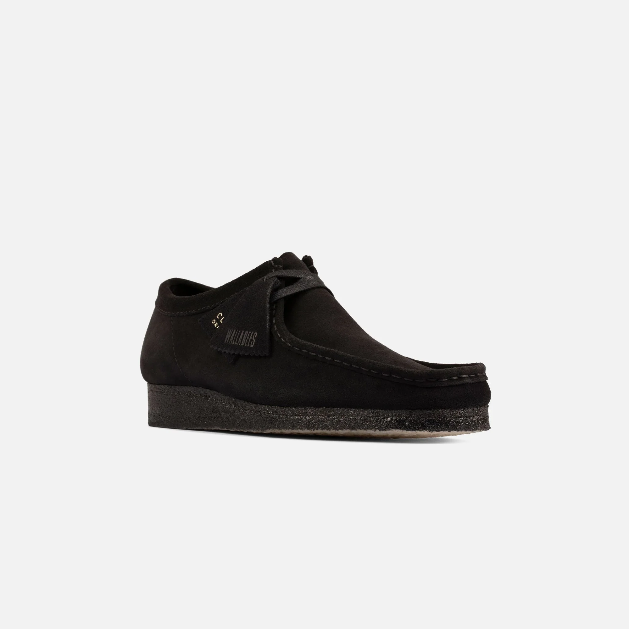 Clarks WMNS Wallabee Low - Black Suede - Image 3