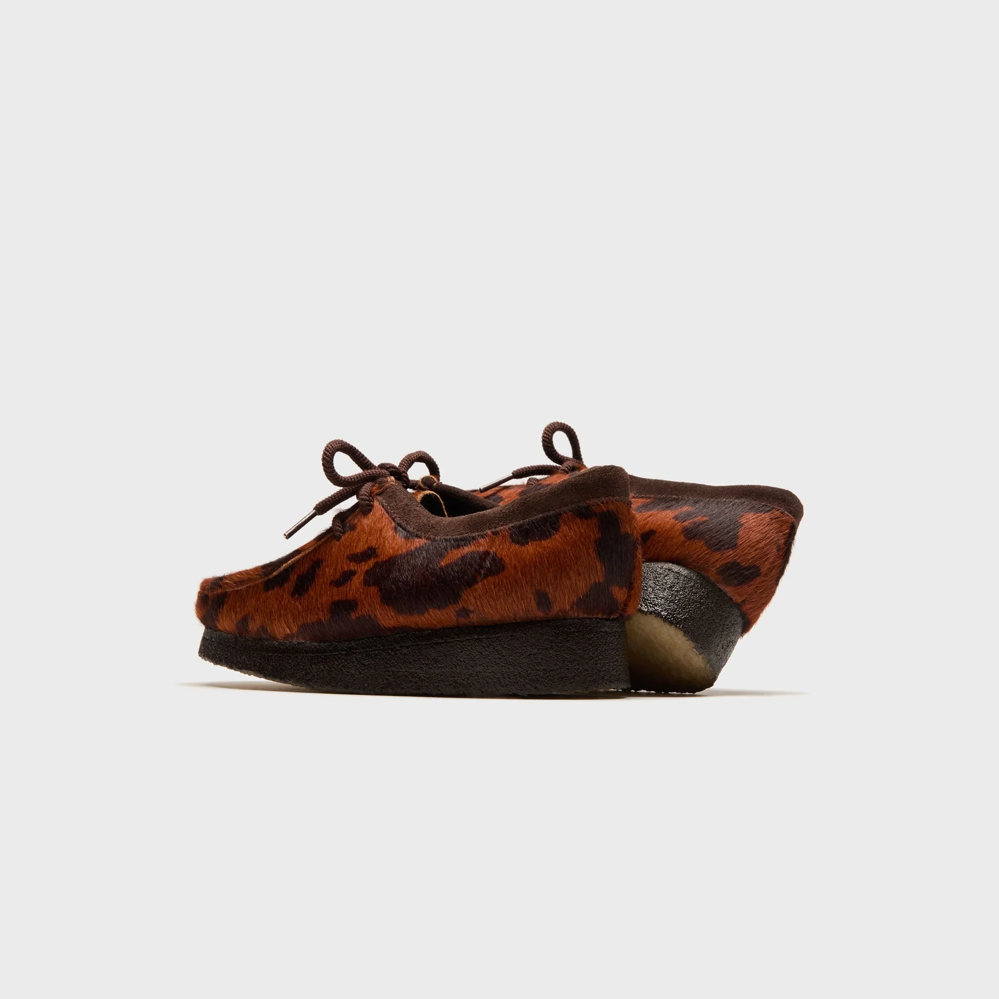 Clarks WMNS Wallabee - Brown Cow Print - Image 4