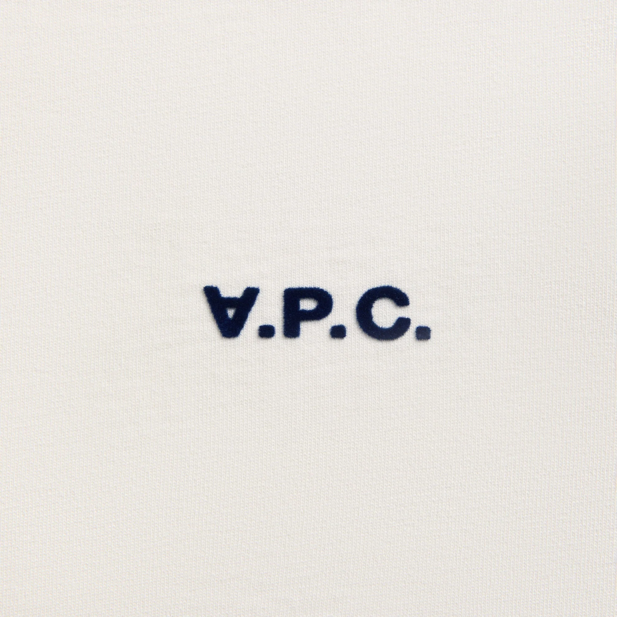 A.P.C. Tee Boxy Petit VPC - White / Dark Navy - Image 3