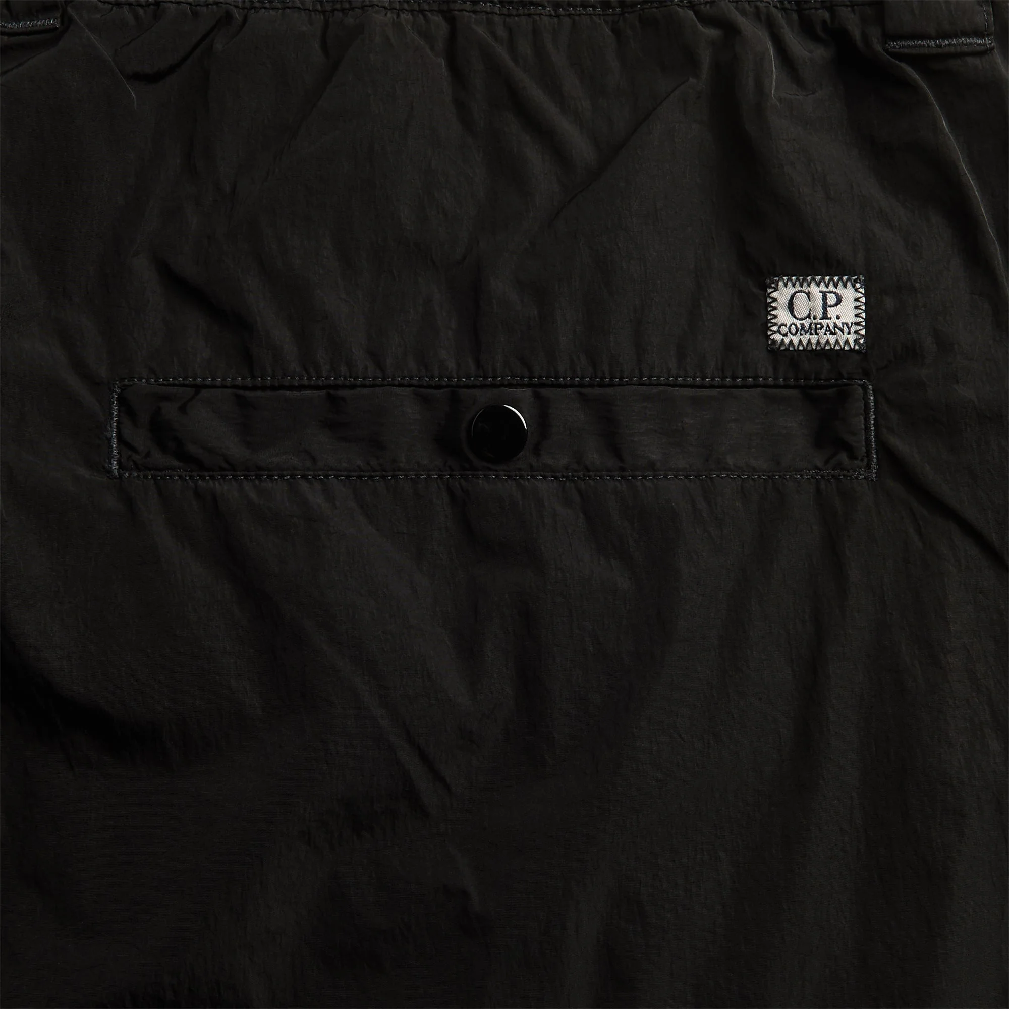 C.P. Company Chrome-R Lens Boxy Cargo Short - Black - Image 3