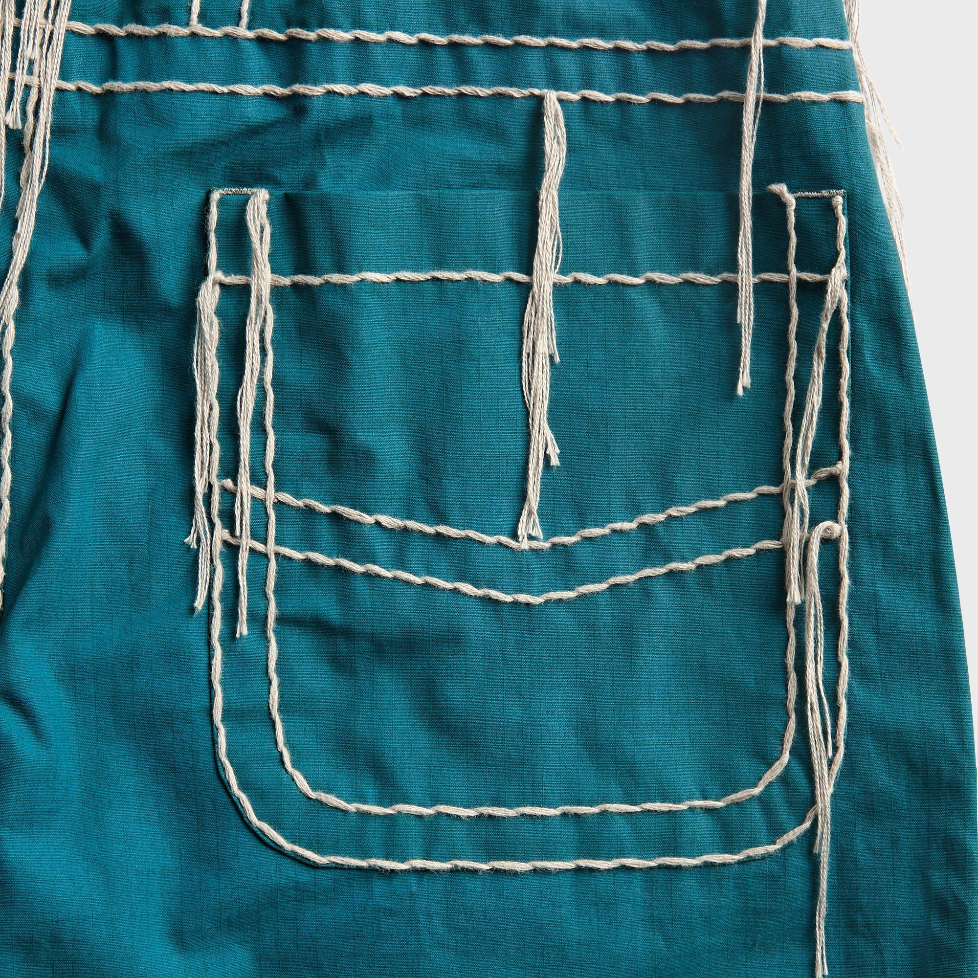 Craig Green Two Tone Embroidered Trouser - Blue / Grey - Image 3
