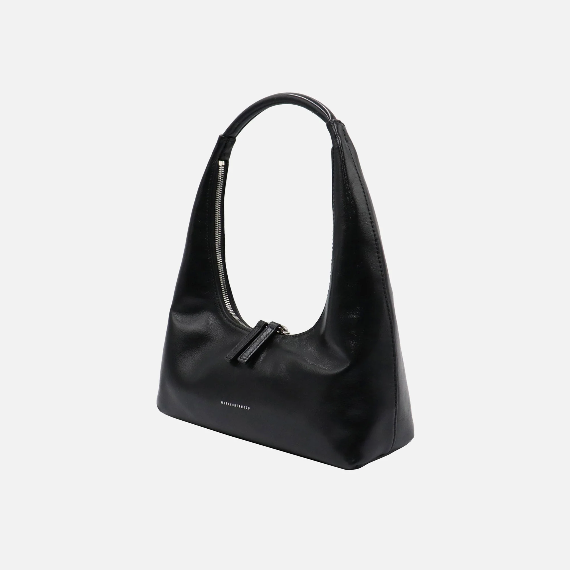 MARGESHERWOOD Hobo Shoulder Bag - Black - Image 2