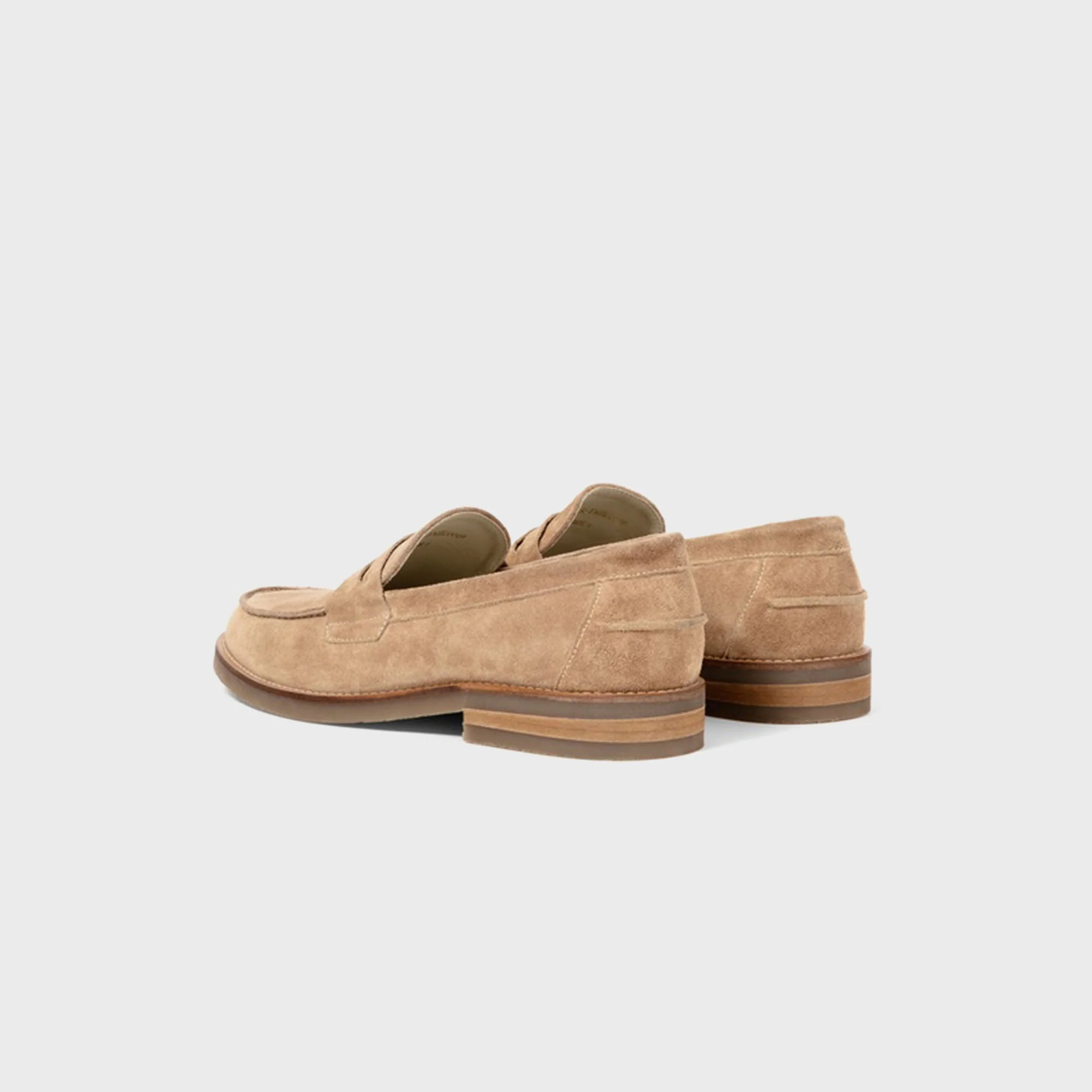 DUKE + DEXTER Wilde Suede Penny Loafer - Mocha - Image 3