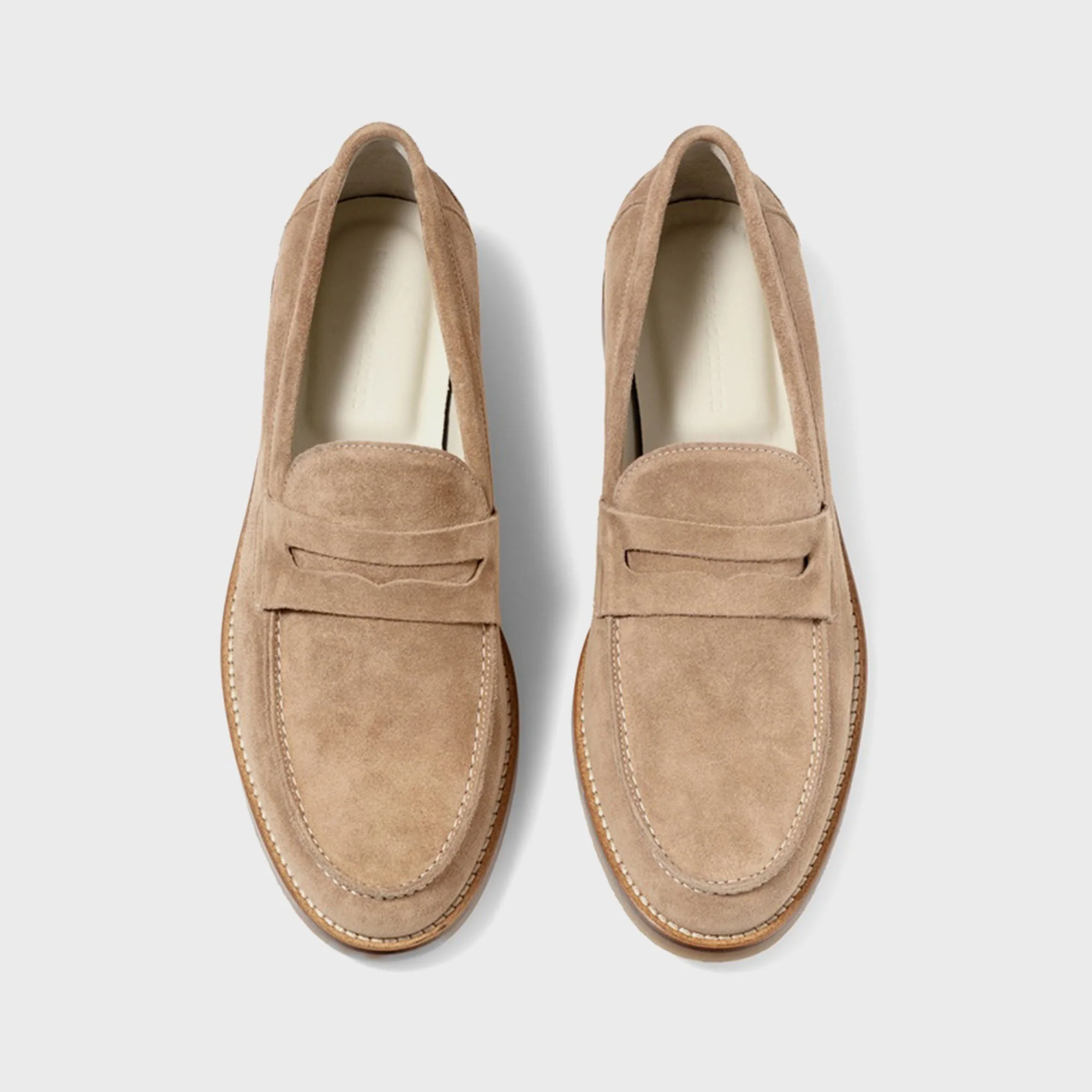 DUKE + DEXTER Wilde Suede Penny Loafer - Mocha - Image 4