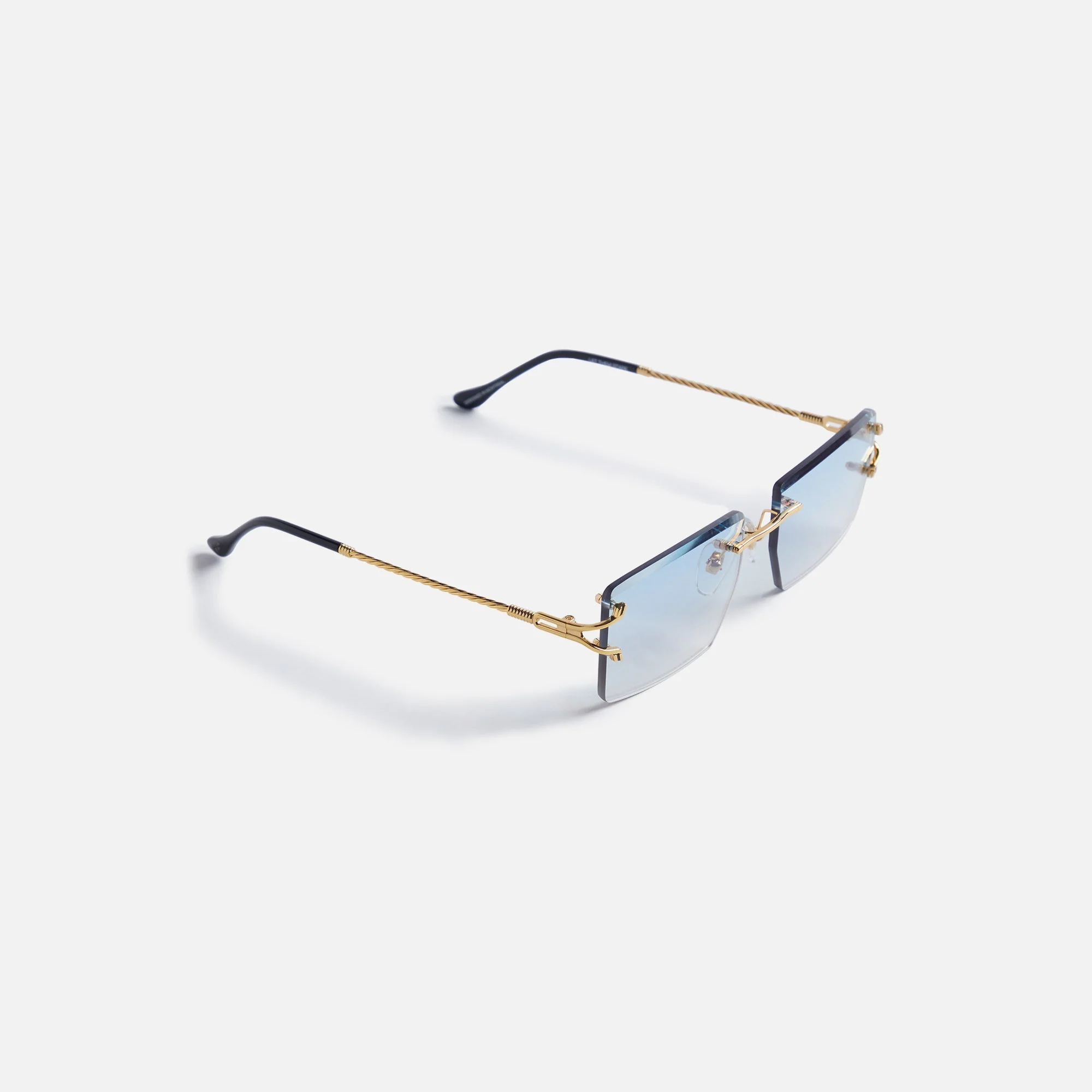Vintage Frames Icon 24KT Yellow Gold - Sky Blue Gradient - Image 2