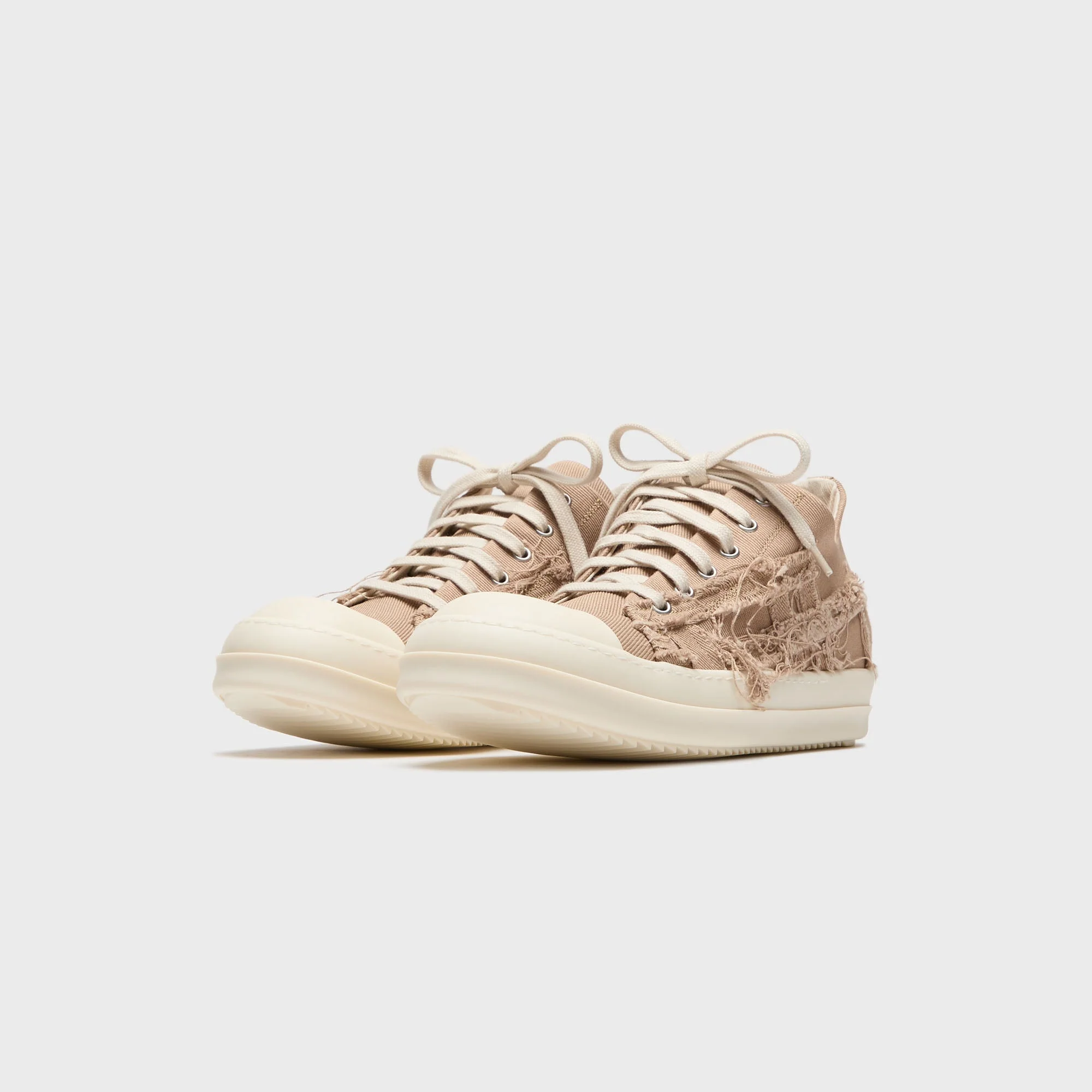 Rick Owens DRKSHDW Scarpe Denim Low Sneakers - Flesh / Milk - Image 2
