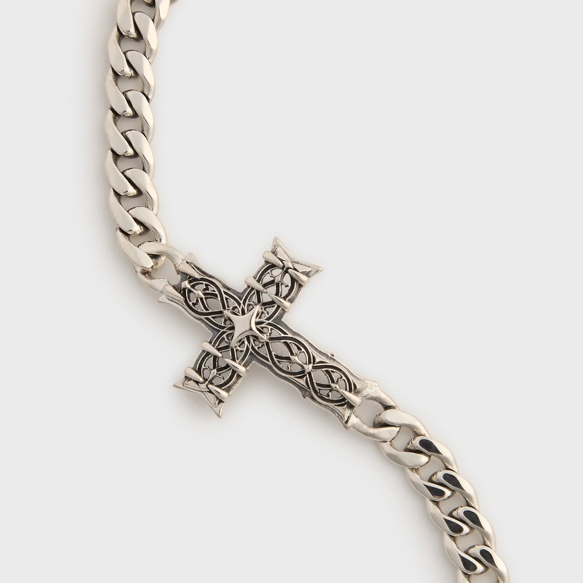 Emanuele Bicocchi Reissue Notre Cross Cross Chain Bracelet - Silver - Image 2